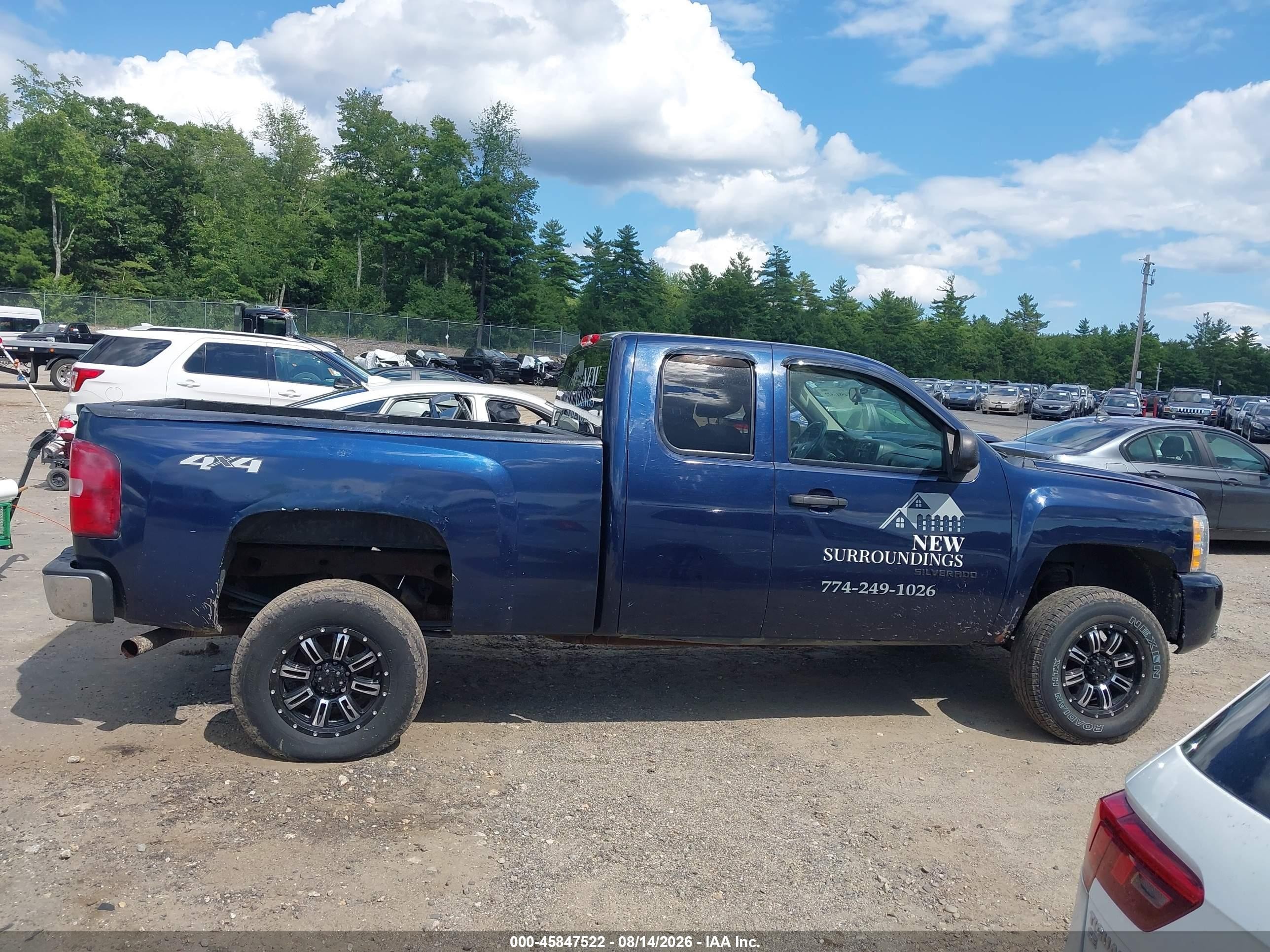 2011 Chevrolet Silverado 1500 Lt Dark Blue vin: 1GCRKSE33BZ339415