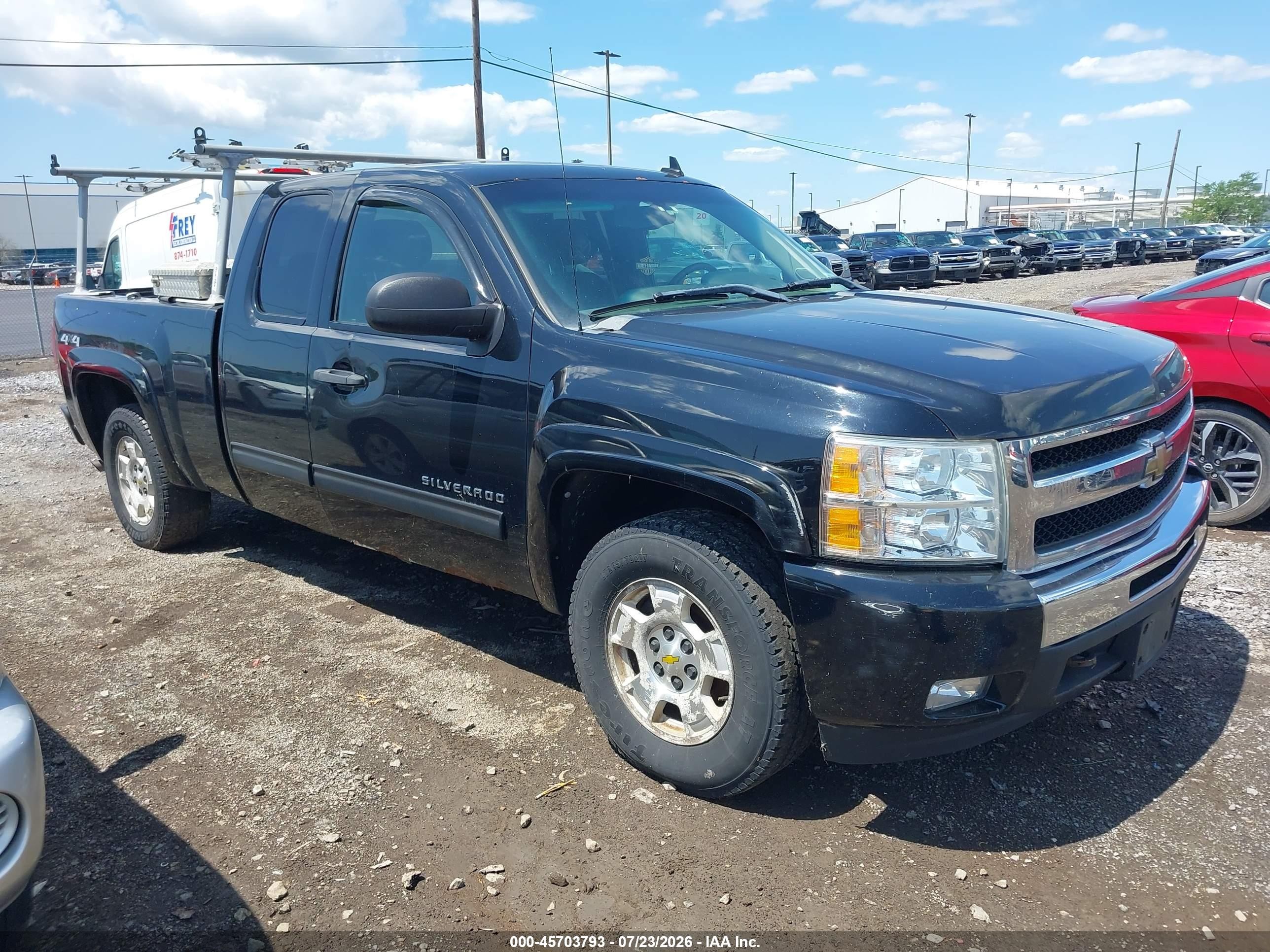 2011 Chevrolet Silverado 1500 Lt Black vin: 1GCRKSE34BZ319593