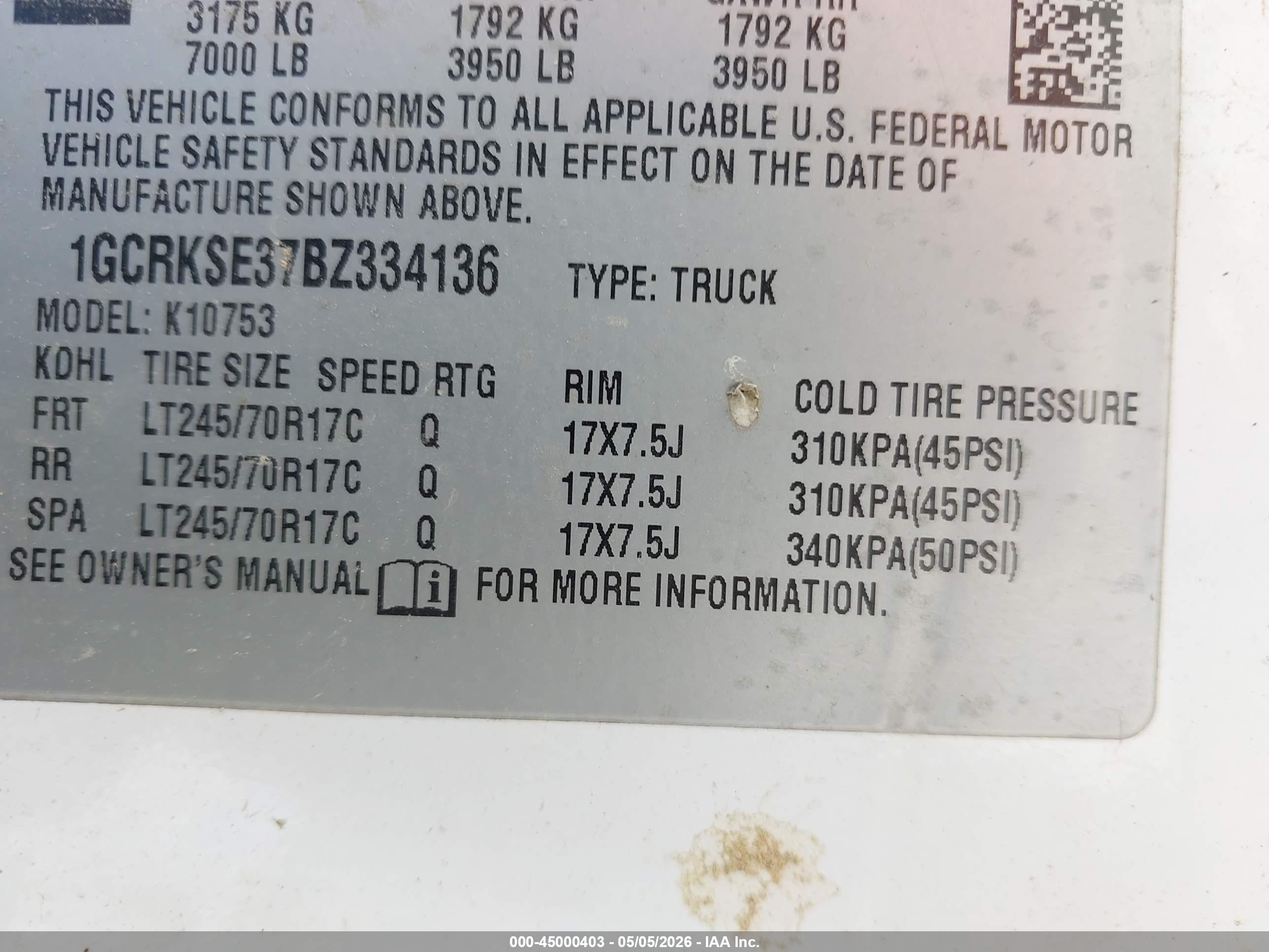 2011 Chevrolet Silverado 1500 Lt White vin: 1GCRKSE37BZ334136