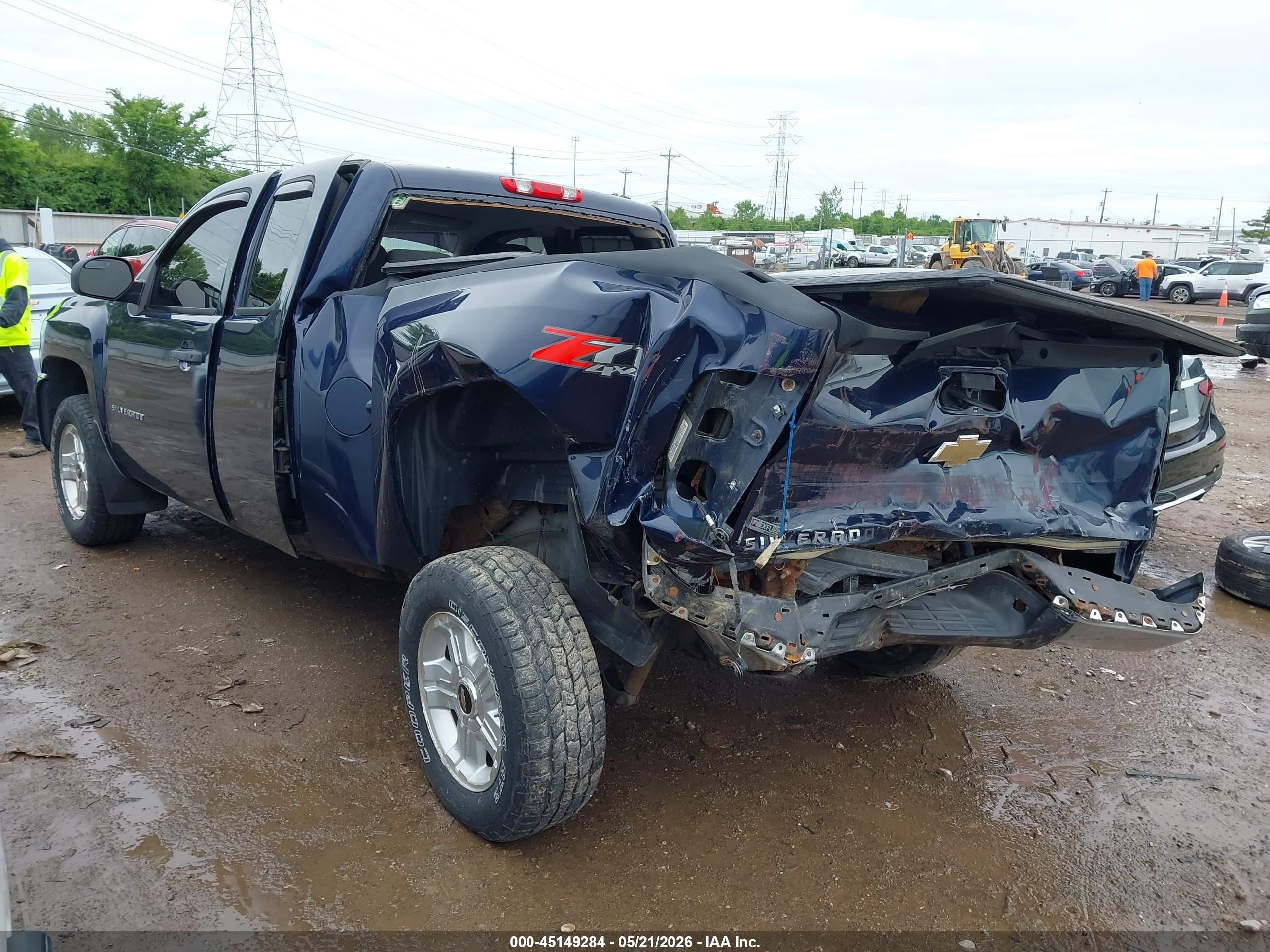 2011 Chevrolet Silverado 1500 Lt Dark Blue vin: 1GCRKSE37BZ353074