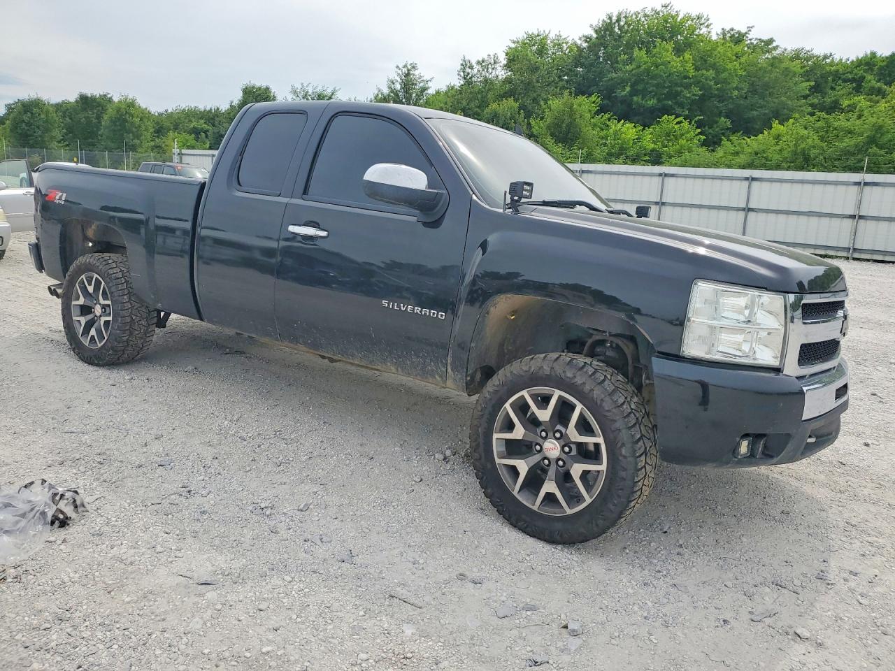 2011 Chevrolet Silverado K1500 Lt Black vin: 1GCRKSE37BZ458956