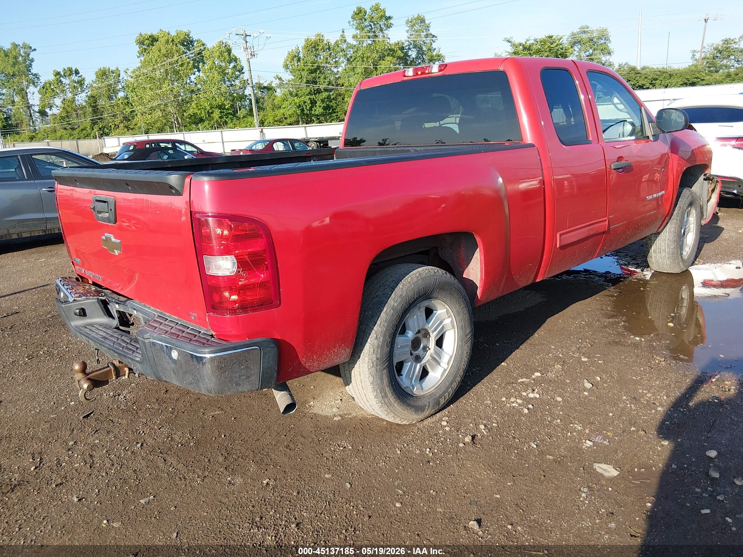 2011 Chevrolet Silverado 1500 Lt Red vin: 1GCRKSE39BZ308752