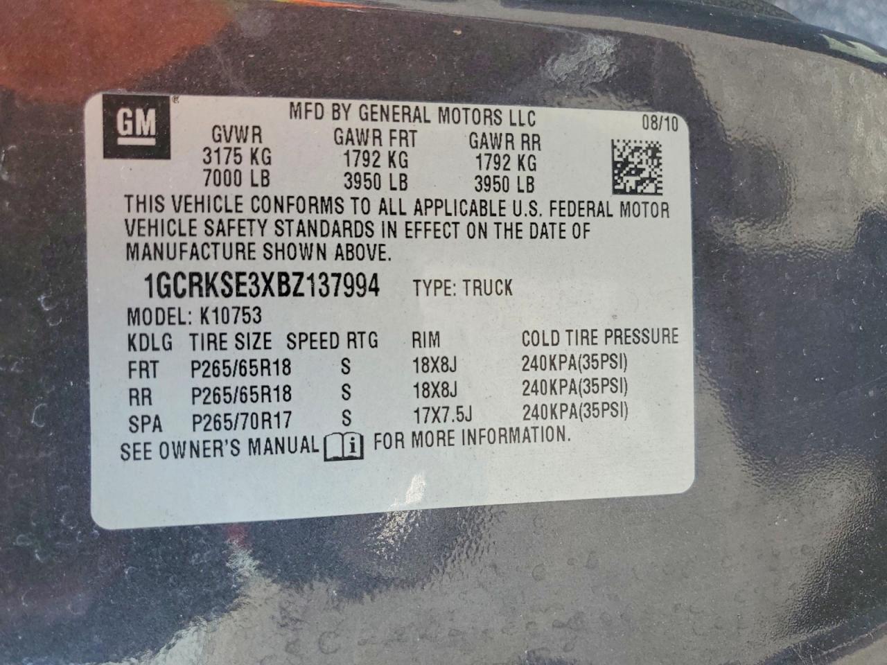 2011 Chevrolet Silverado K1500 Lt Gray vin: 1GCRKSE3XBZ137994
