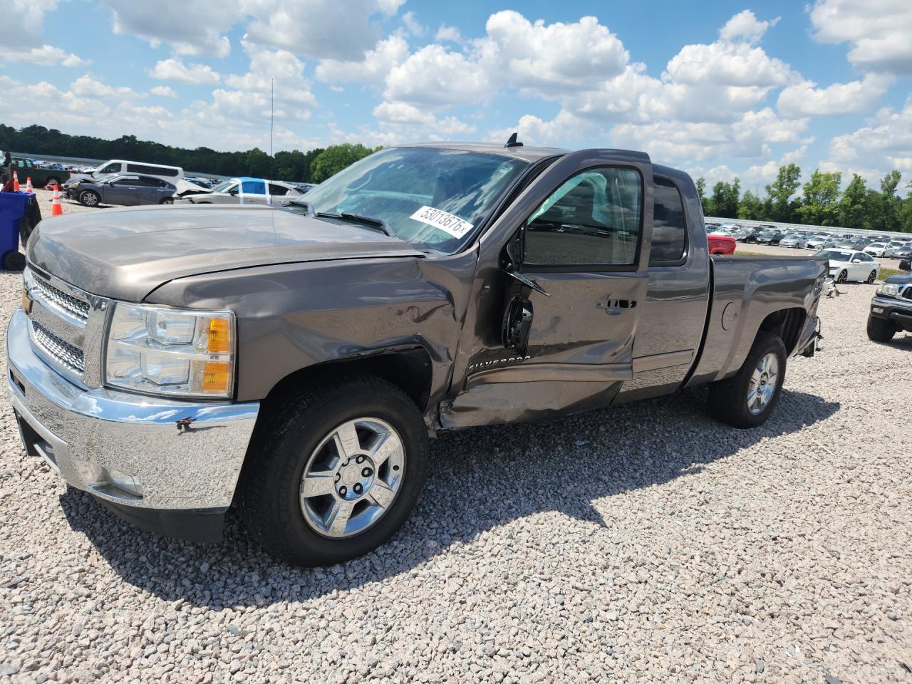 2012 Chevrolet Silverado K1500 Lt Серый vin: 1GCRKSE70CZ203697