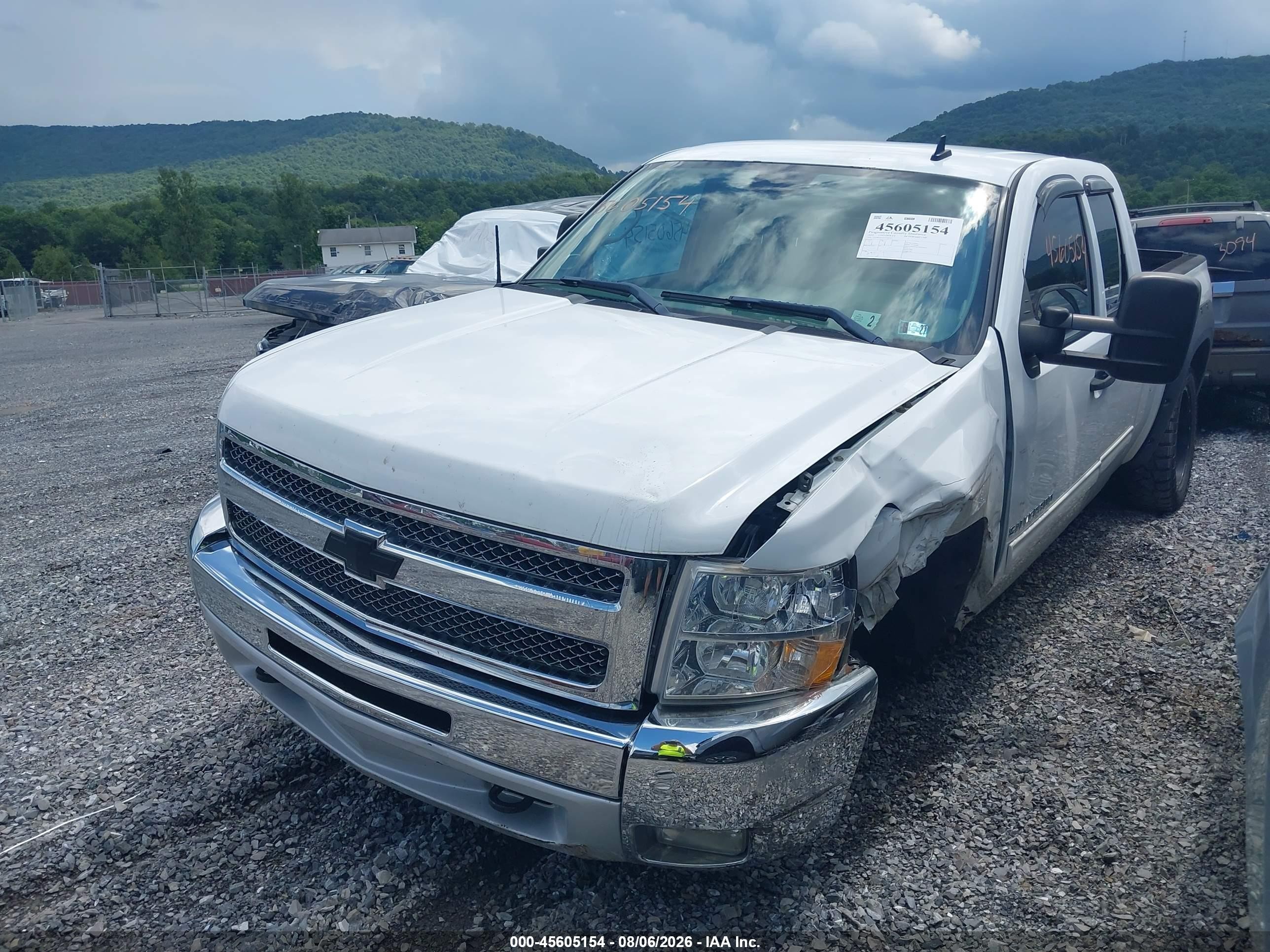 2012 Chevrolet Silverado 1500 Lt White vin: 1GCRKSE71CZ167311