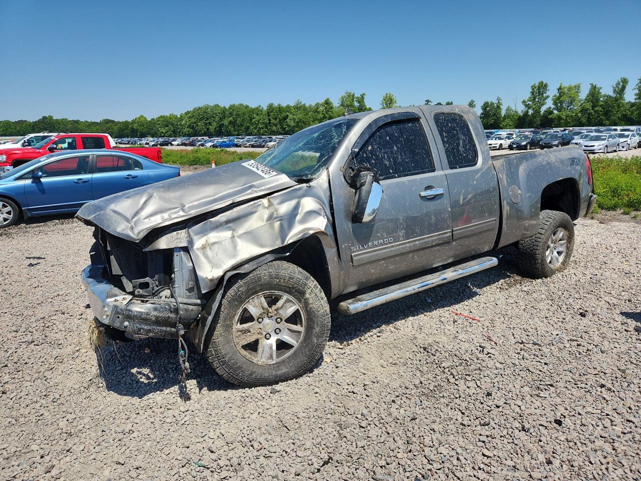 2012 Chevrolet Silverado K1500 Lt Gray vin: 1GCRKSE71CZ214420