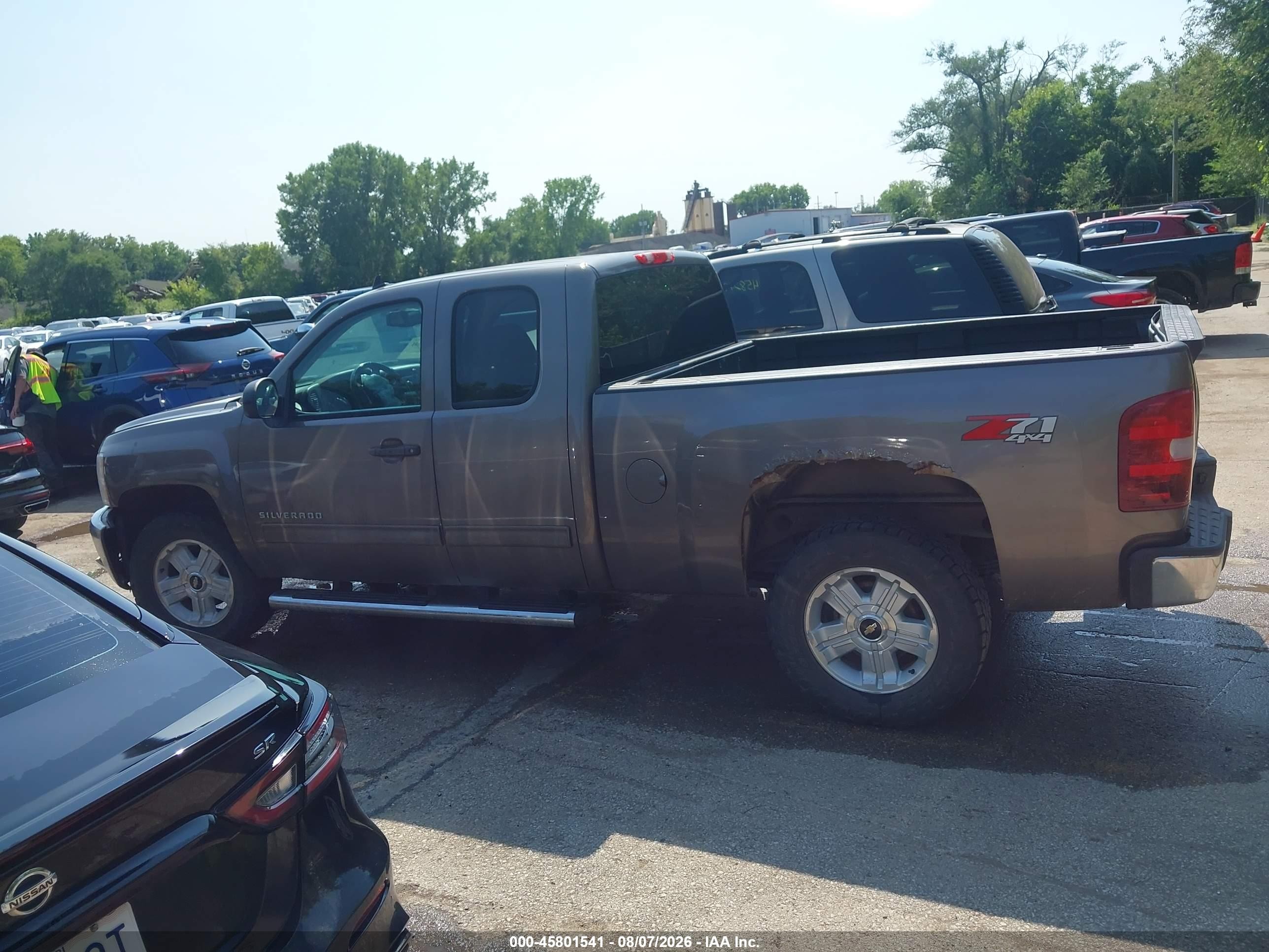 2013 Chevrolet Silverado 1500 Lt Gray vin: 1GCRKSE71DZ144533