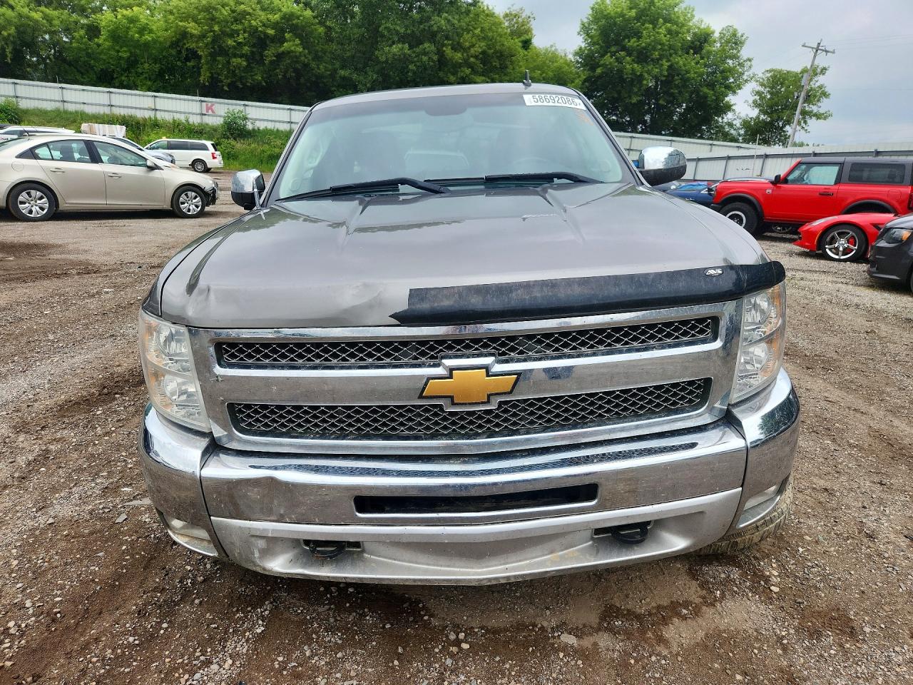 2013 Chevrolet Silverado K1500 Lt Gray vin: 1GCRKSE72DZ103523