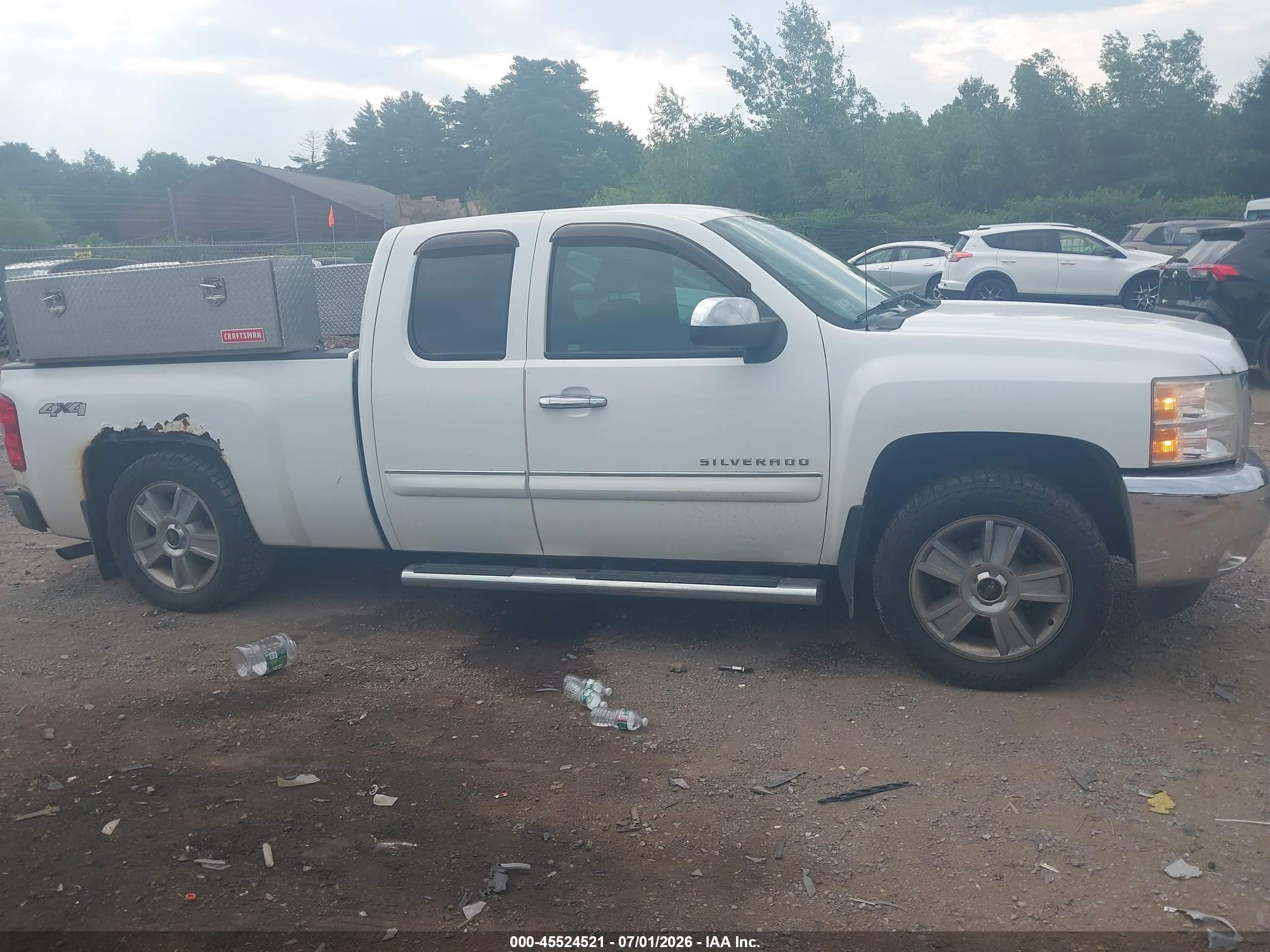 2013 Chevrolet Silverado 1500 Lt Белый vin: 1GCRKSE72DZ143942