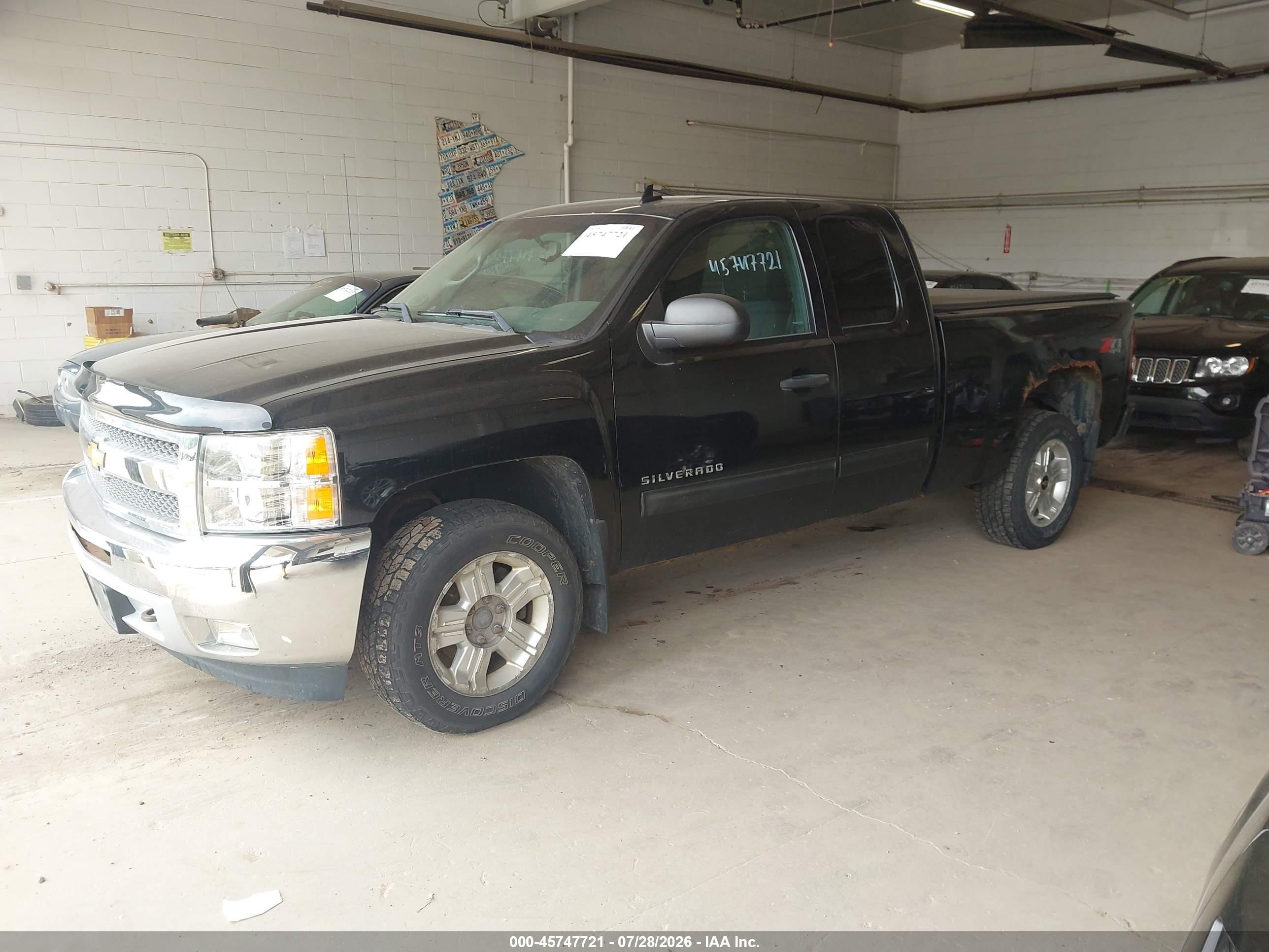 2013 Chevrolet Silverado 1500 Lt Black vin: 1GCRKSE72DZ383623