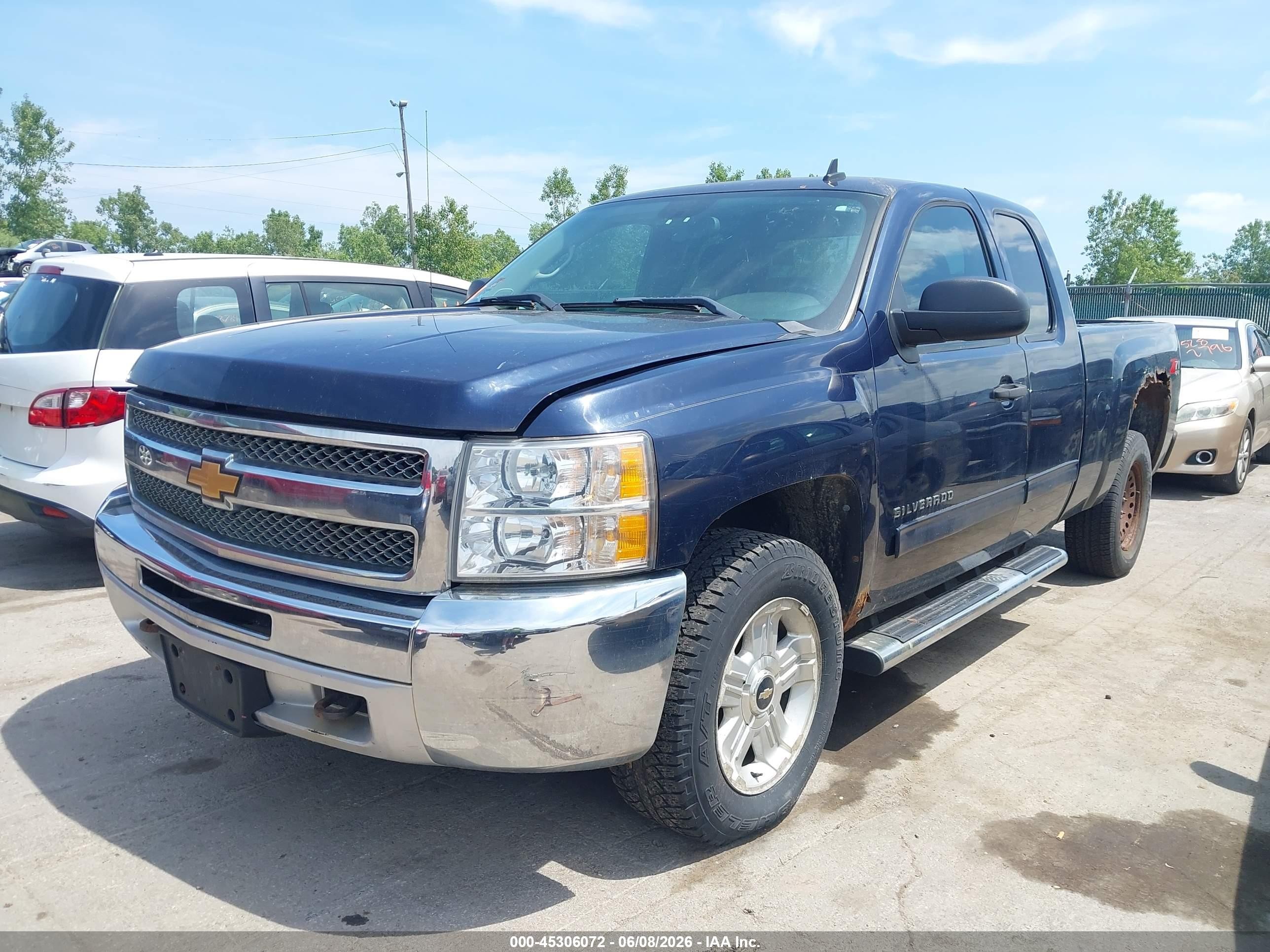 2012 Chevrolet Silverado 1500 Lt Blue vin: 1GCRKSE73CZ179556