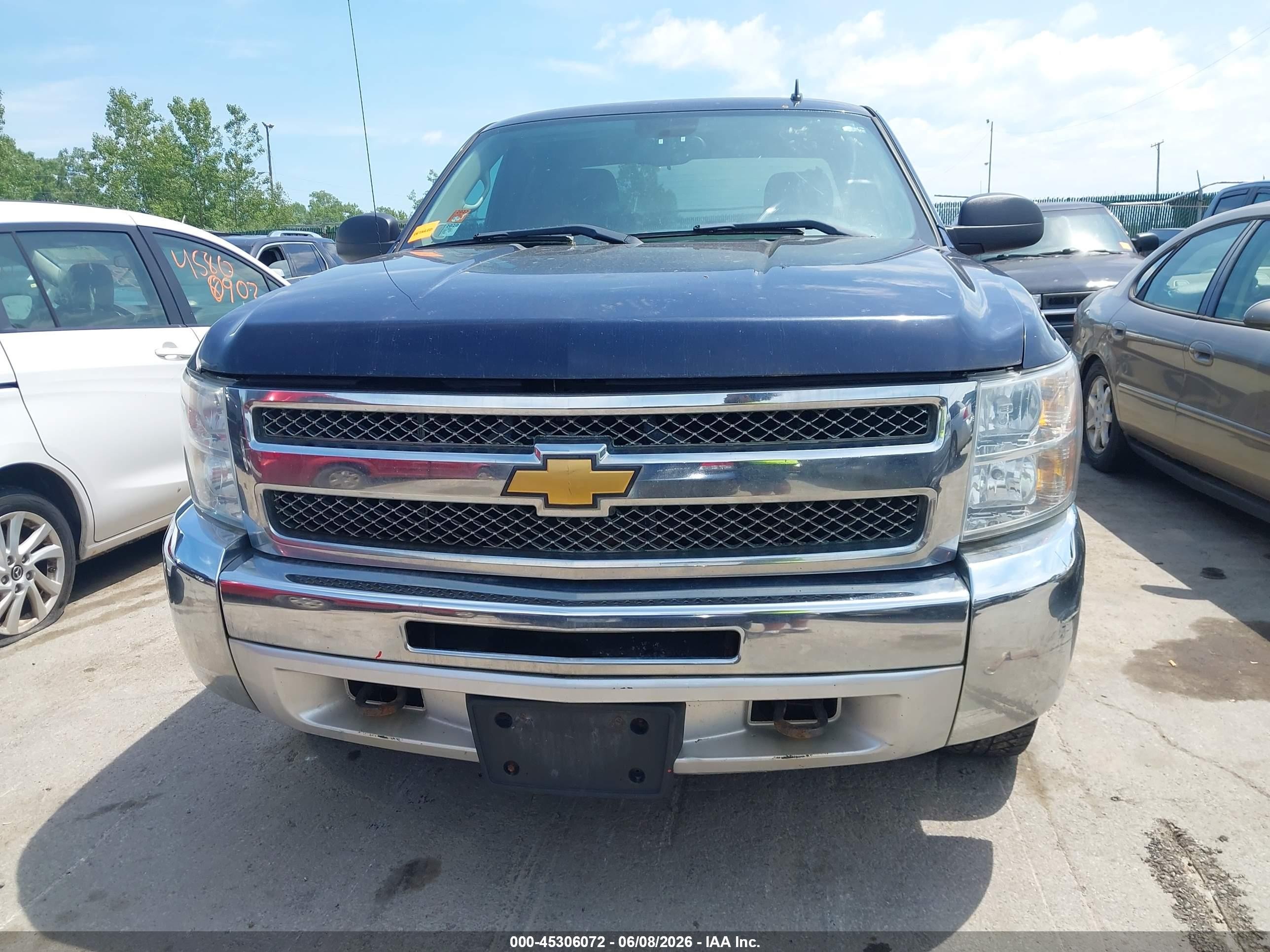 2012 Chevrolet Silverado 1500 Lt Blue vin: 1GCRKSE73CZ179556