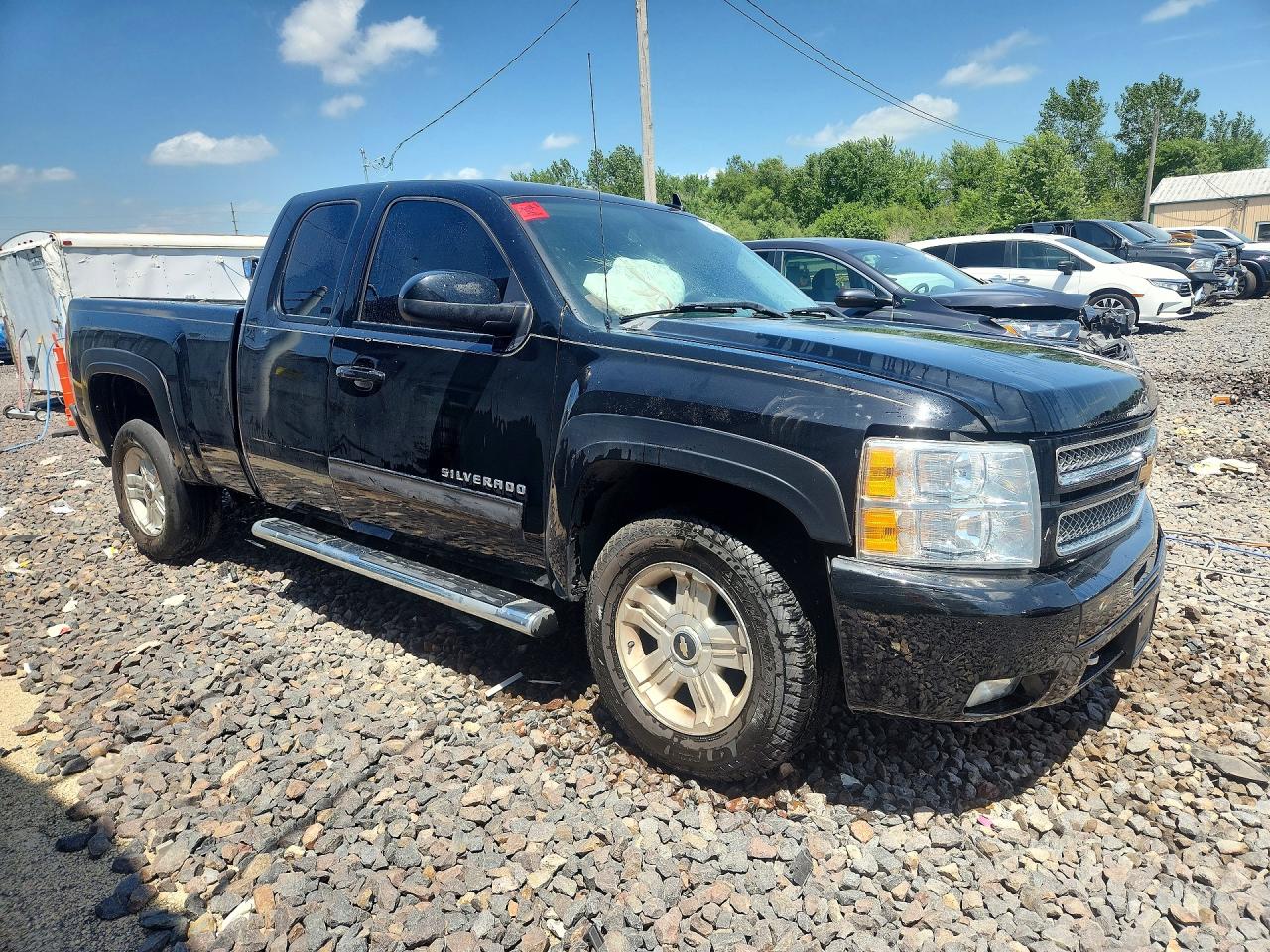 2012 Chevrolet Silverado K1500 Lt Black vin: 1GCRKSE73CZ257446