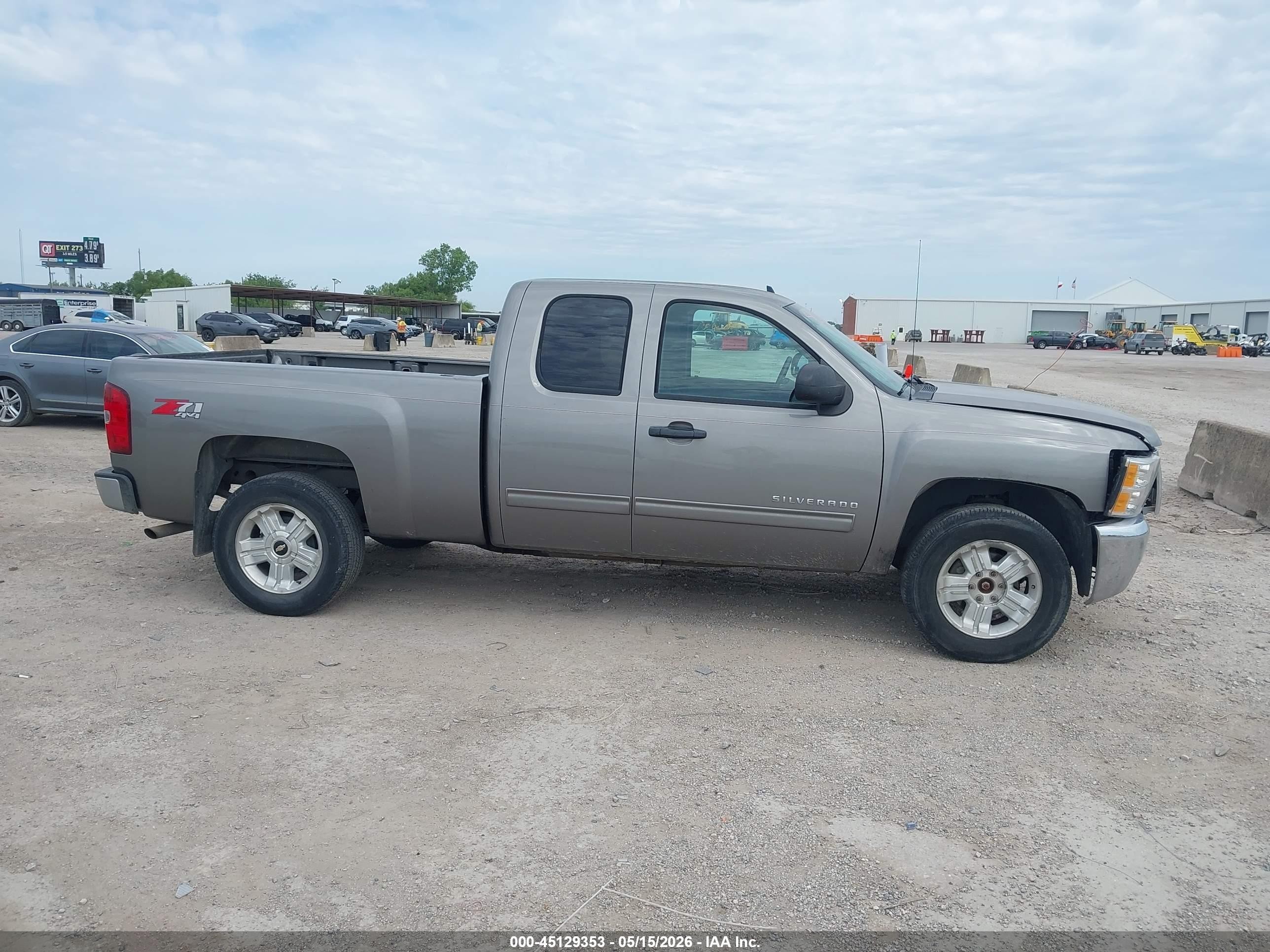 2012 Chevrolet Silverado 1500 Lt Серый vin: 1GCRKSE74CZ187701