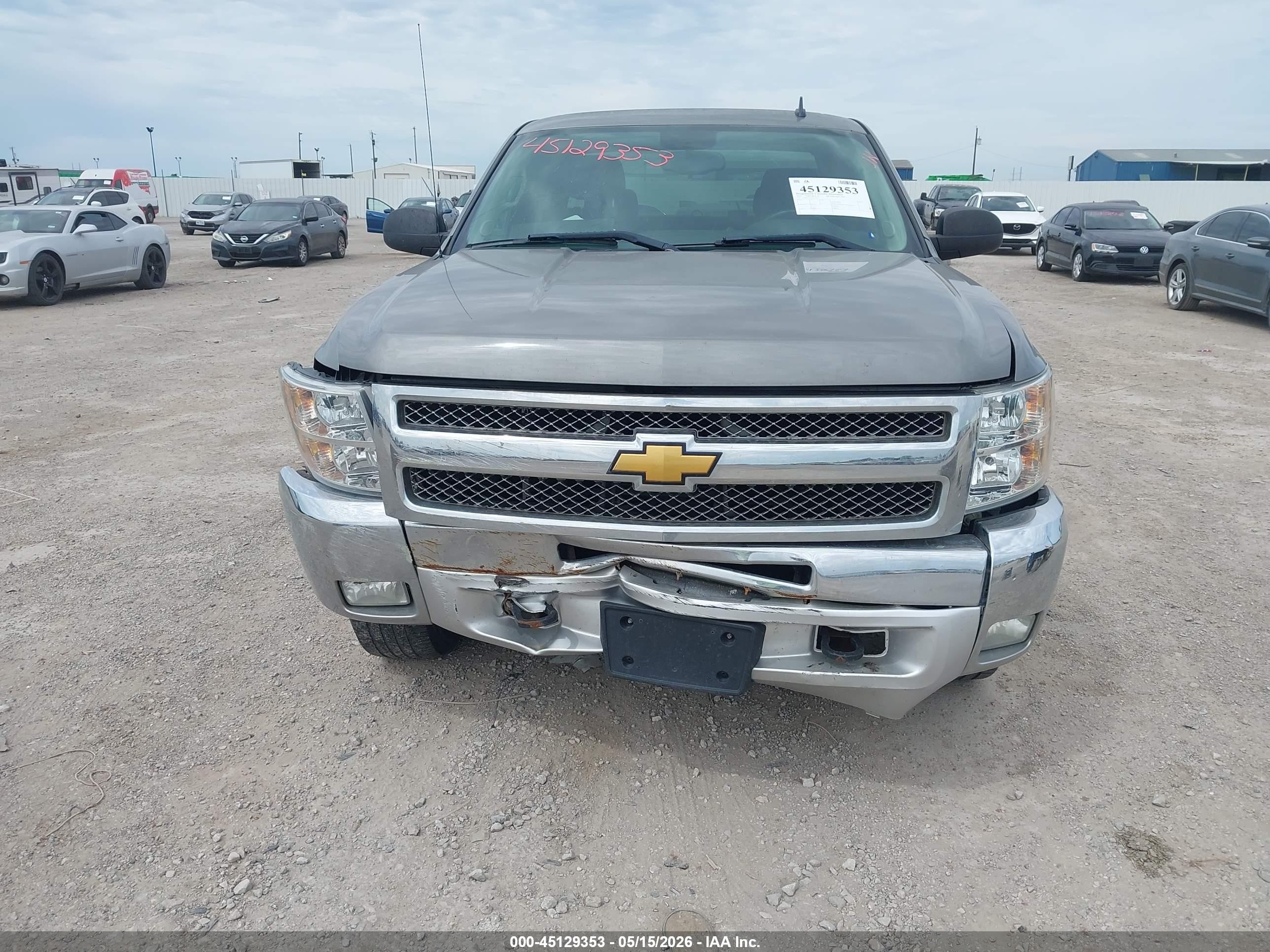 2012 Chevrolet Silverado 1500 Lt Серый vin: 1GCRKSE74CZ187701