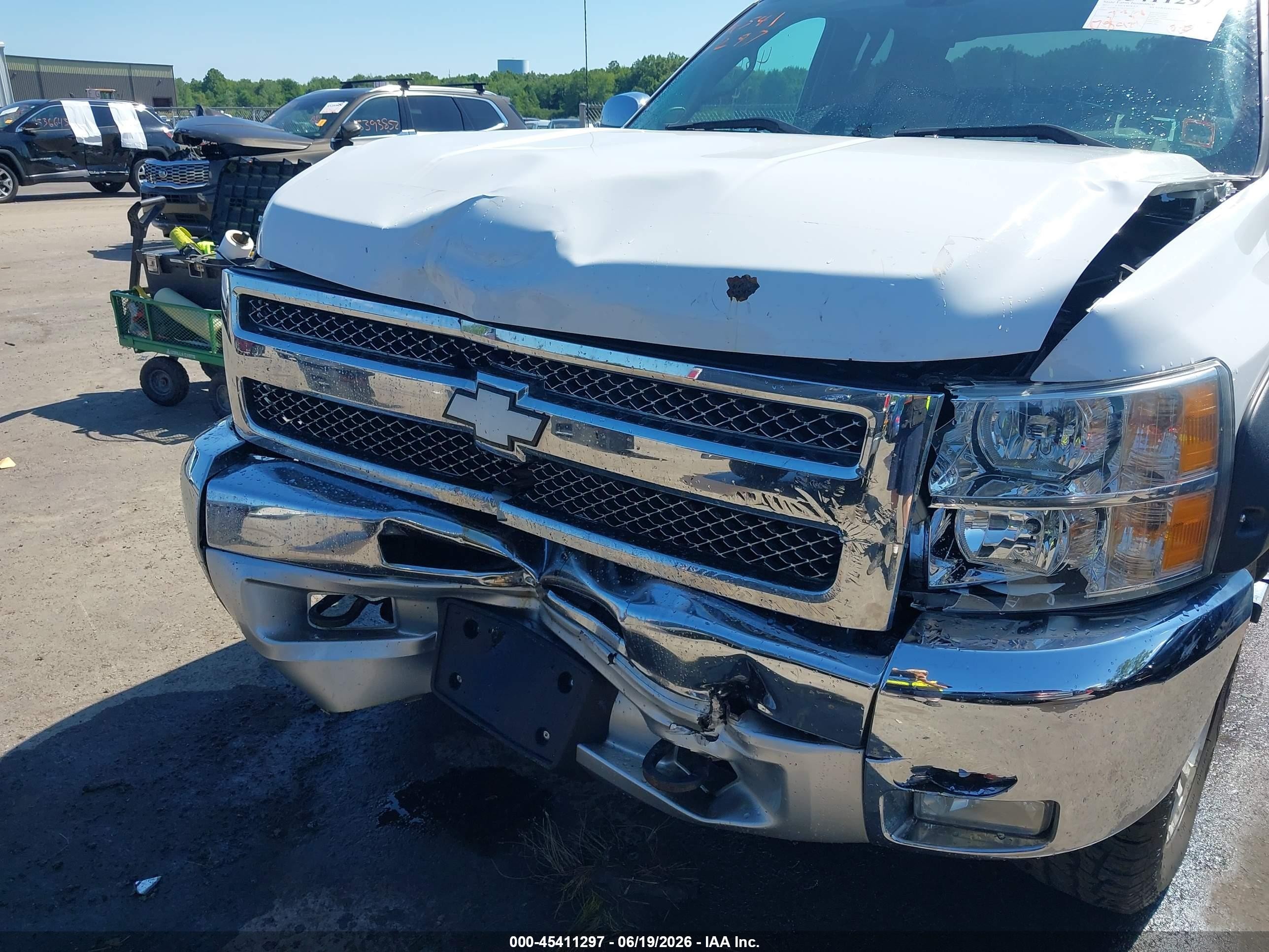 2012 Chevrolet Silverado 1500 Lt White vin: 1GCRKSE74CZ205369