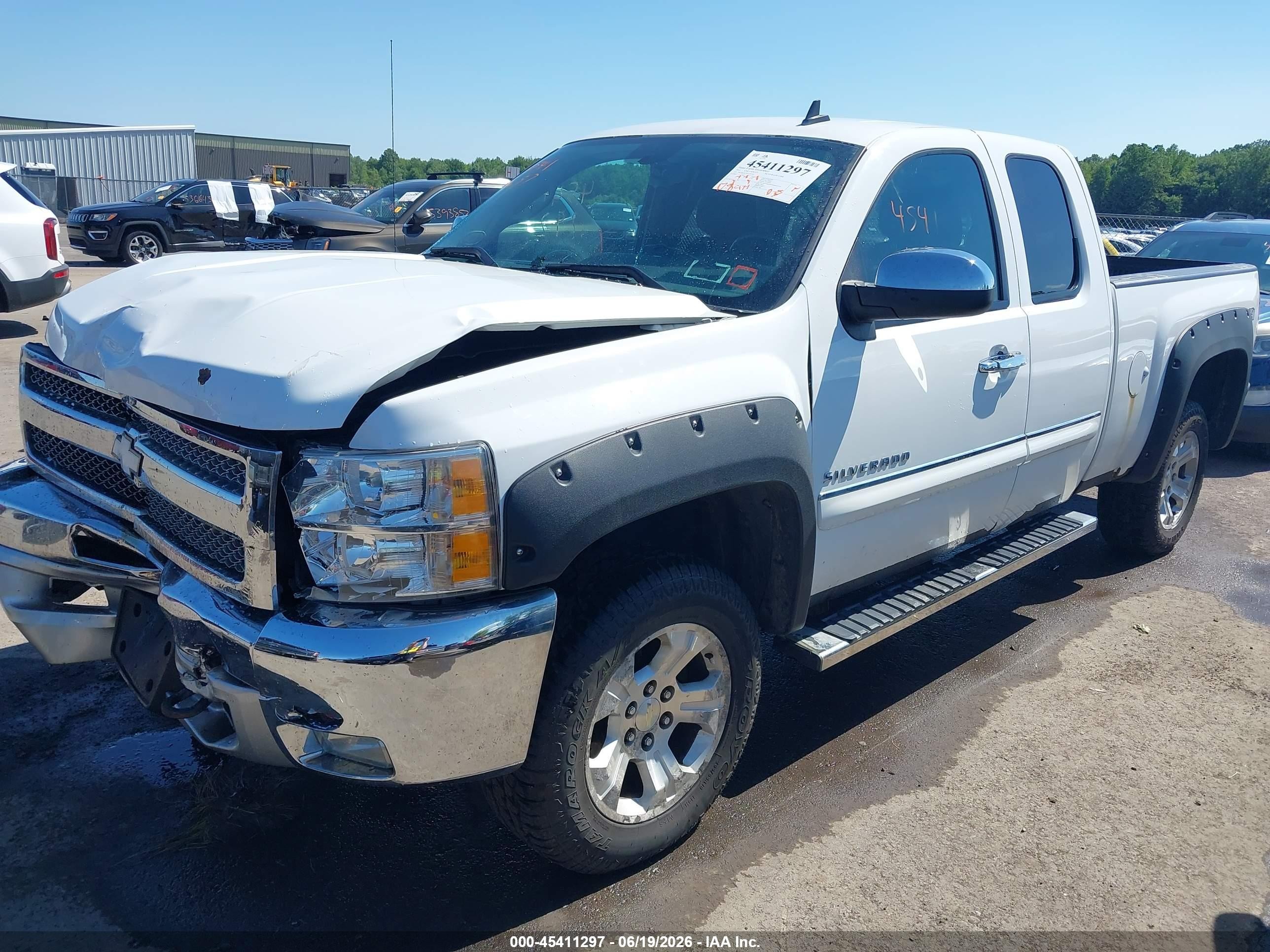 2012 Chevrolet Silverado 1500 Lt White vin: 1GCRKSE74CZ205369