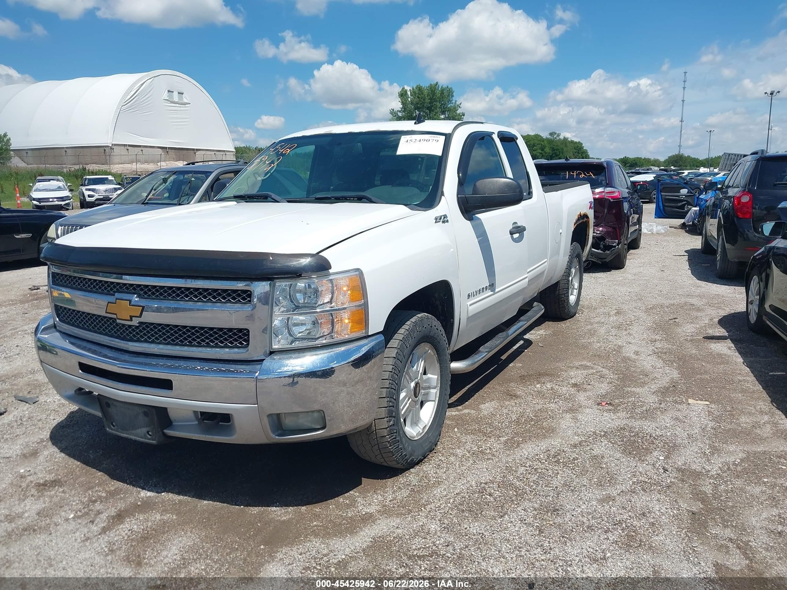 2012 Chevrolet Silverado 1500 Lt White vin: 1GCRKSE74CZ348175