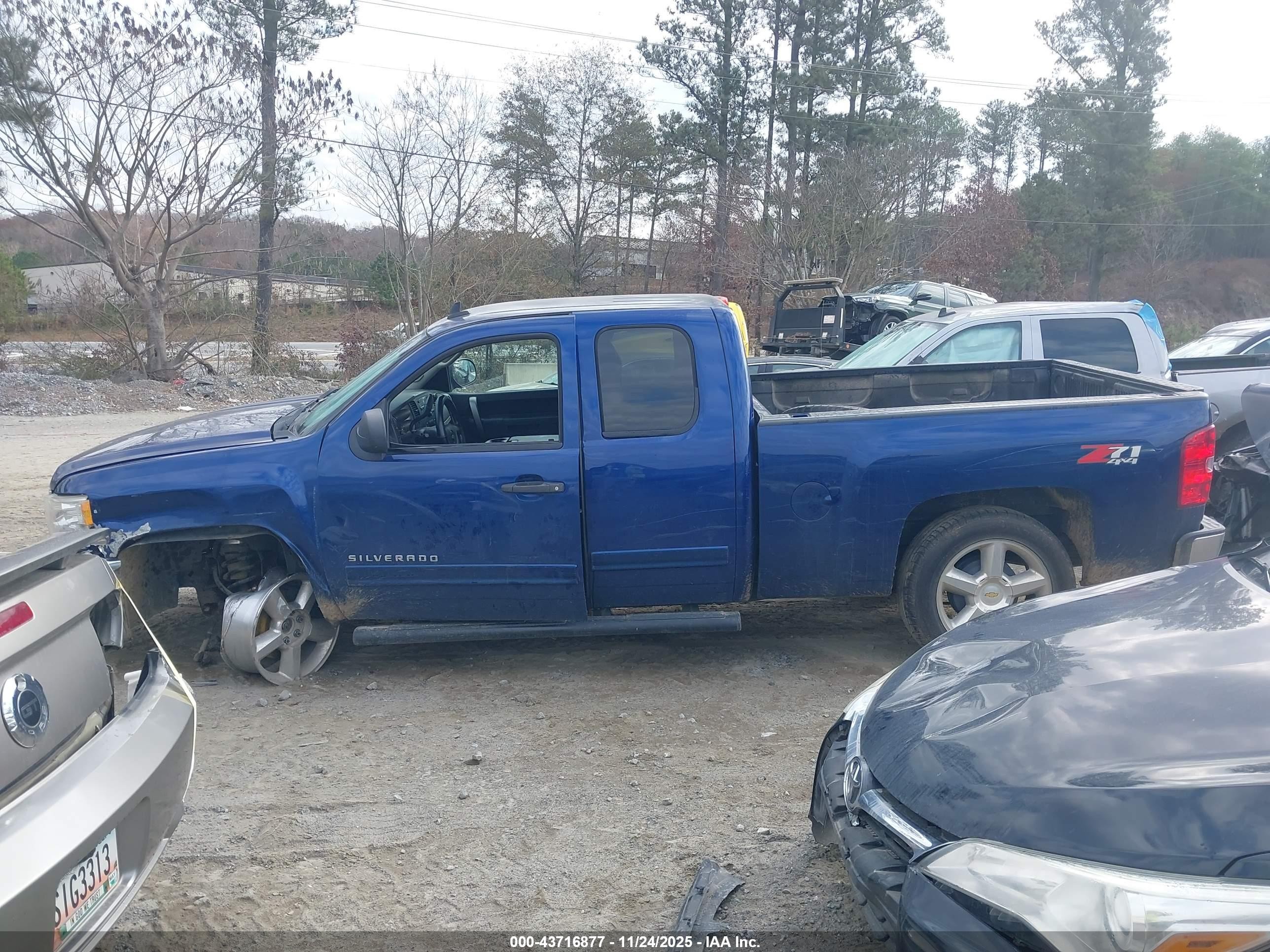 2013 Chevrolet Silverado 1500 Lt Blue vin: 1GCRKSE74DZ132974