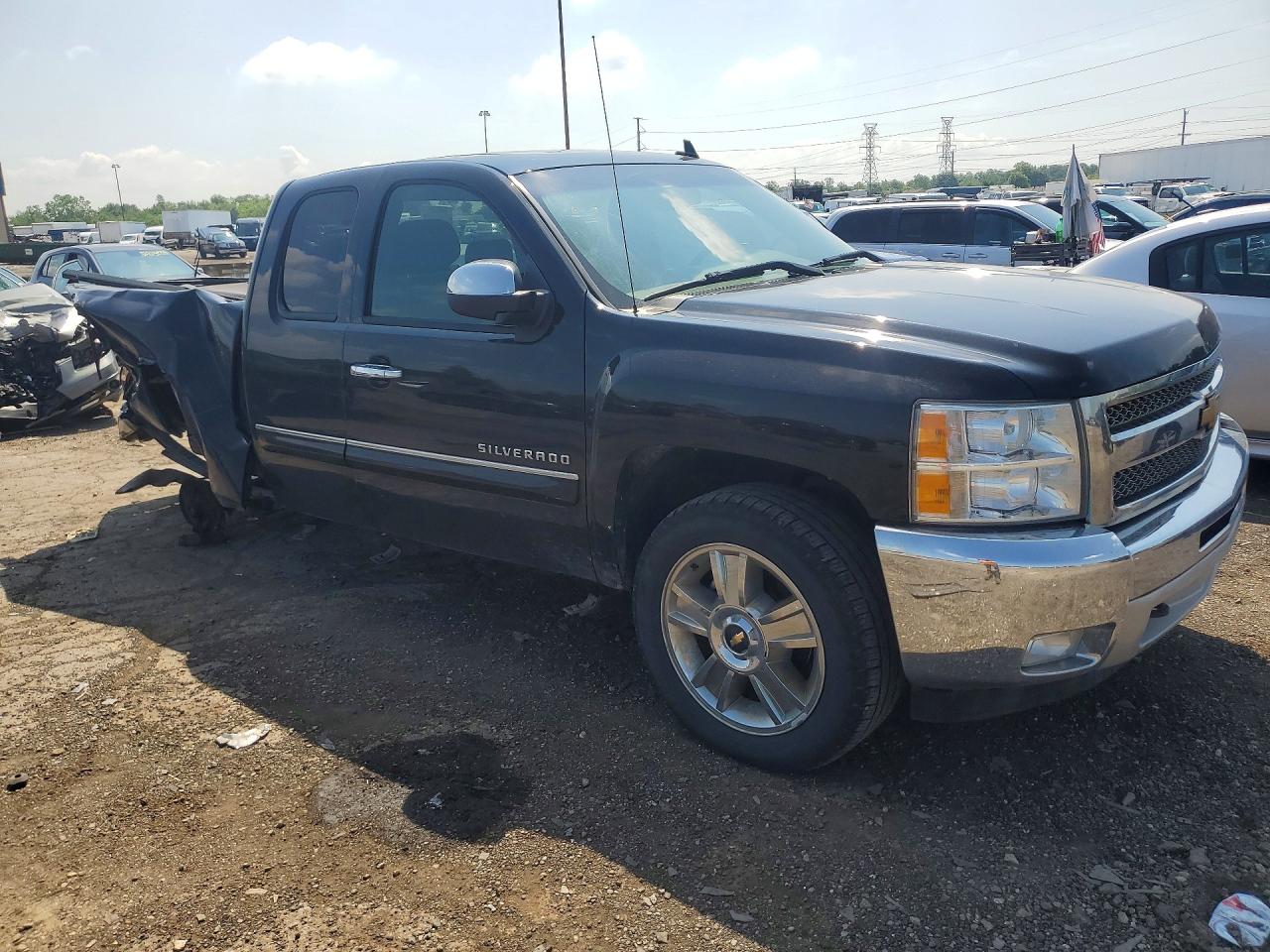 2013 Chevrolet Silverado K1500 Lt Black vin: 1GCRKSE74DZ405265