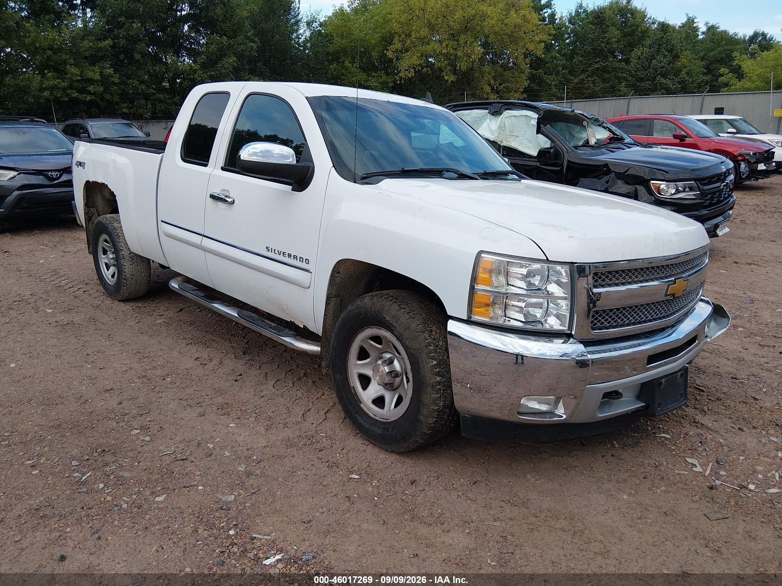2012 Chevrolet Silverado 1500 Lt White vin: 1GCRKSE75CZ121187