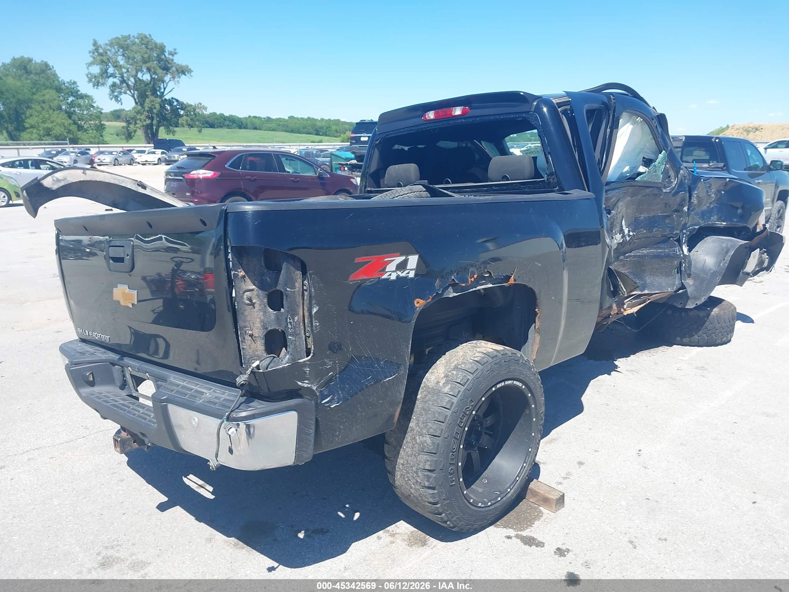 2012 Chevrolet Silverado 1500 Lt Black vin: 1GCRKSE75CZ142864