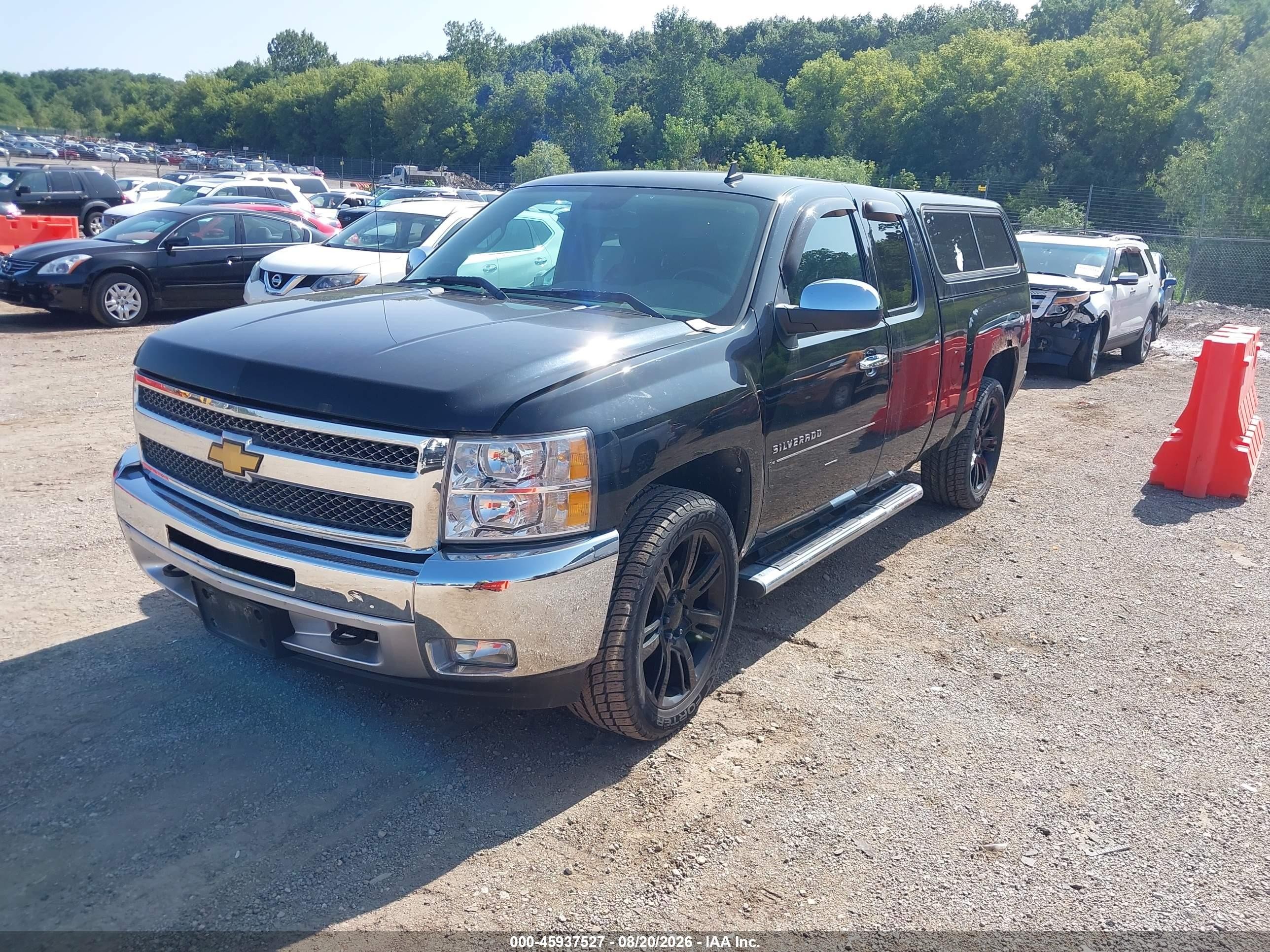2012 Chevrolet Silverado 1500 Lt Черный vin: 1GCRKSE75CZ207213