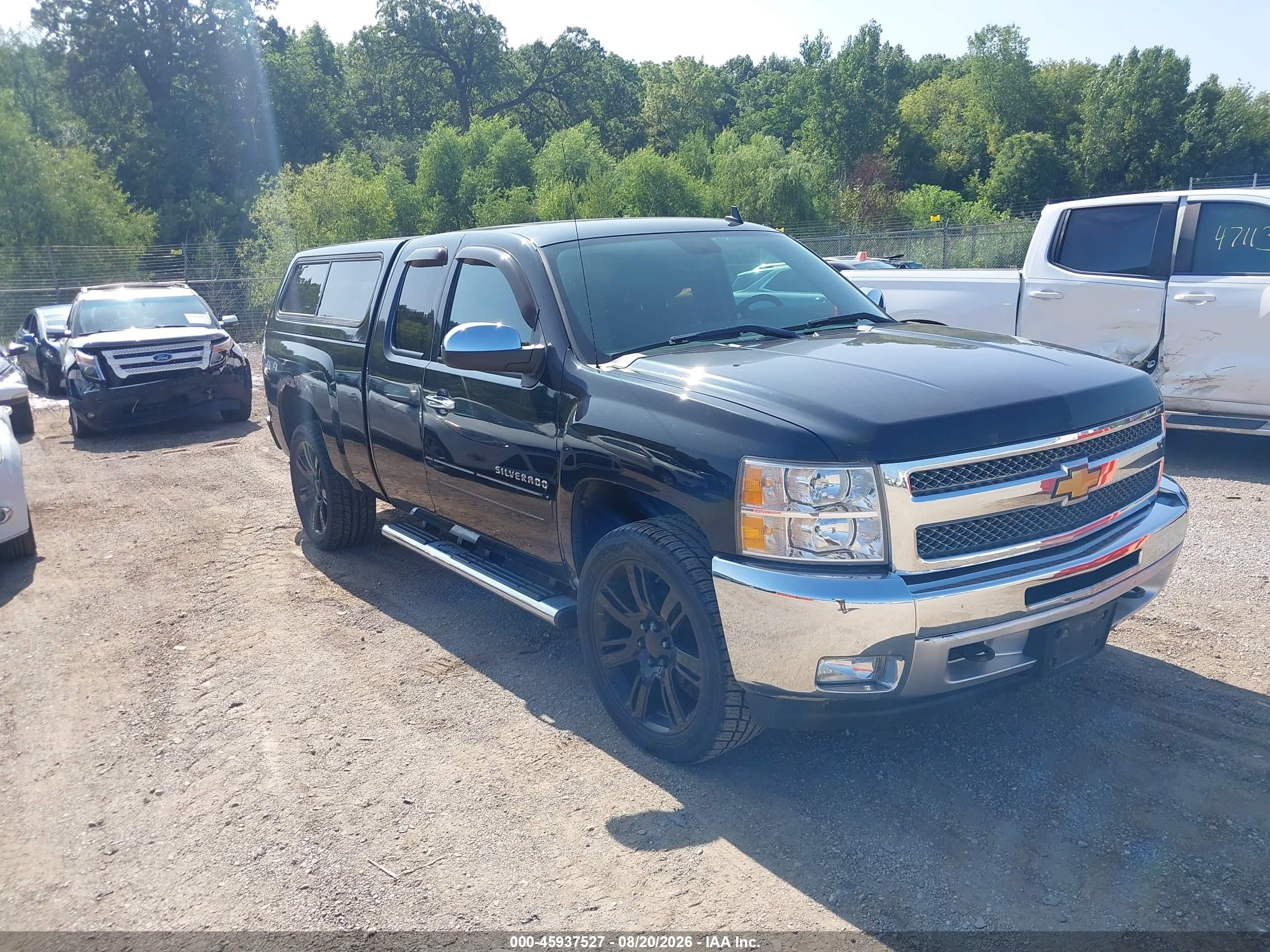 2012 Chevrolet Silverado 1500 Lt Black vin: 1GCRKSE75CZ207213