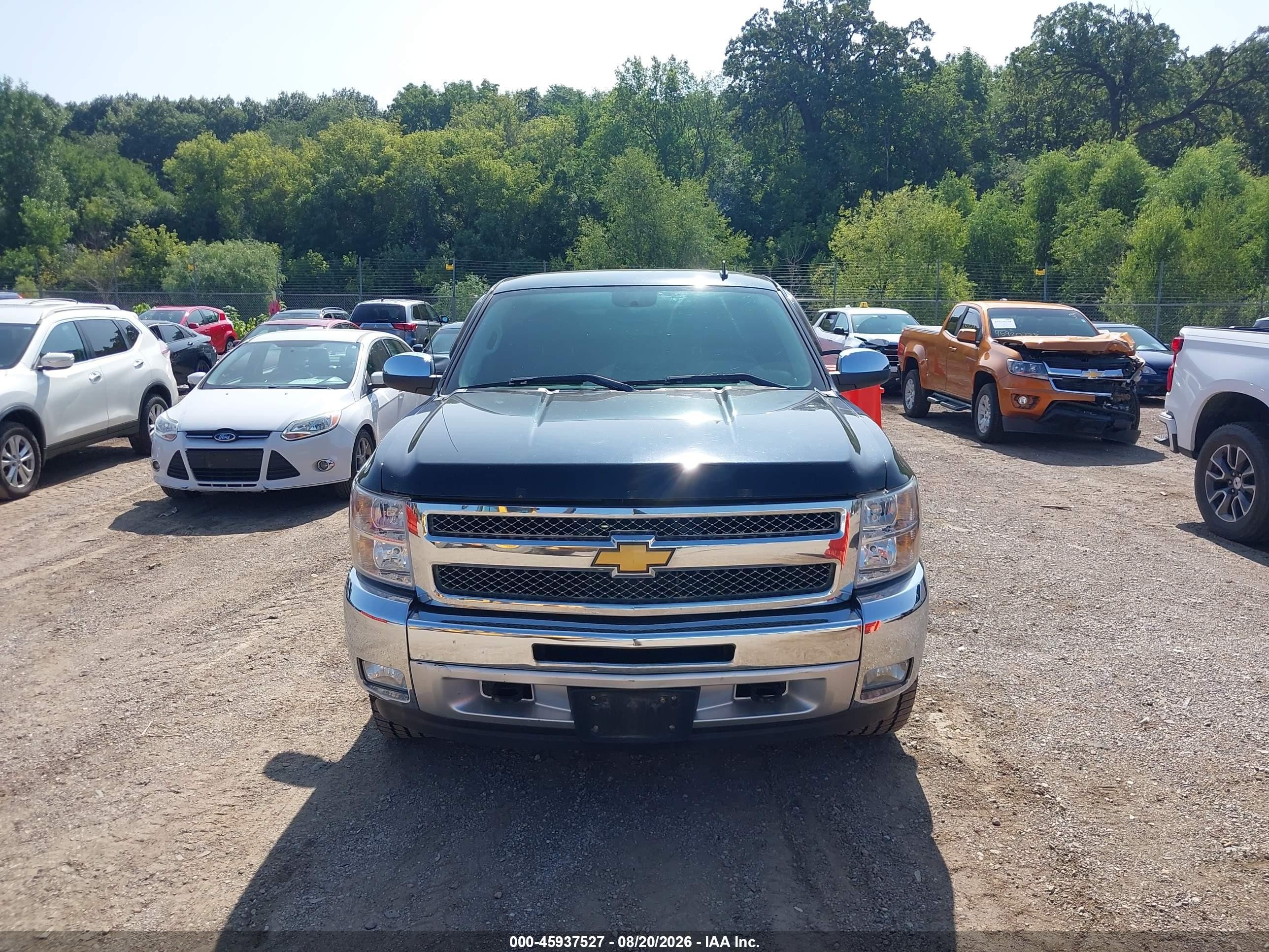 2012 Chevrolet Silverado 1500 Lt Черный vin: 1GCRKSE75CZ207213