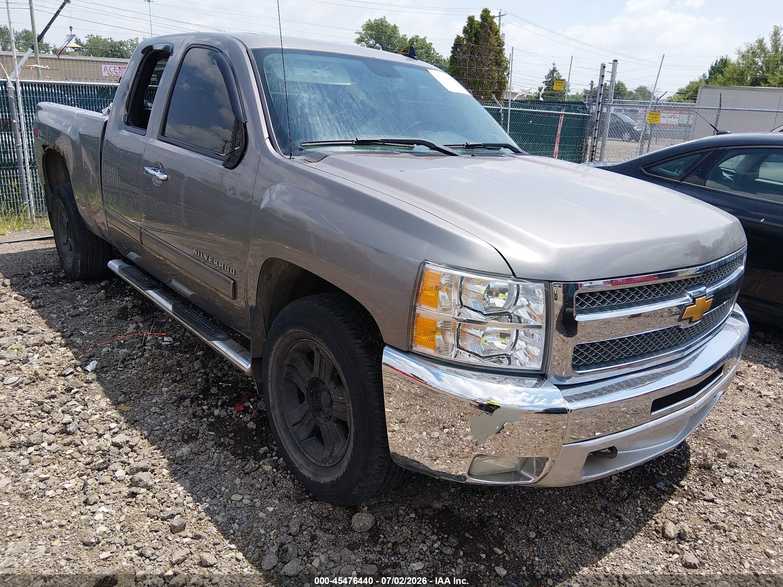 2012 Chevrolet Silverado 1500 Lt Серый vin: 1GCRKSE75CZ238669