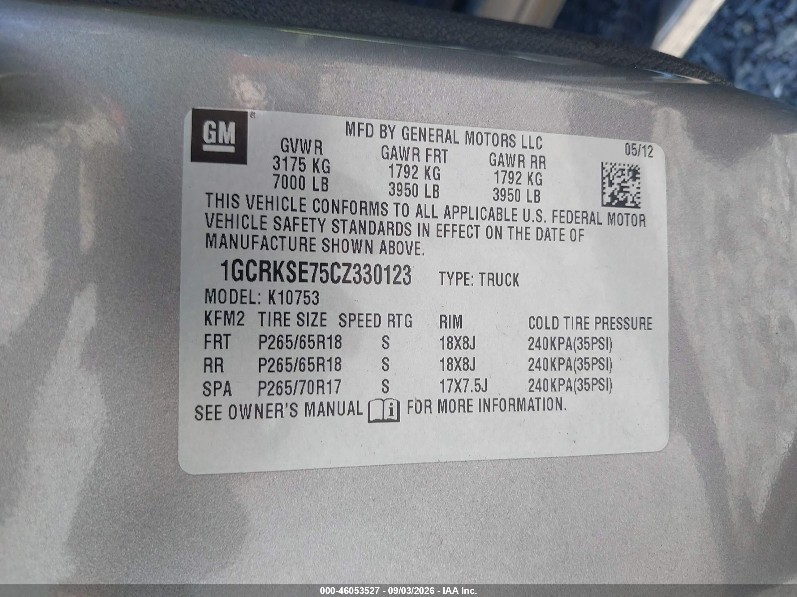 2012 Chevrolet Silverado 1500 Lt Gray vin: 1GCRKSE75CZ330123