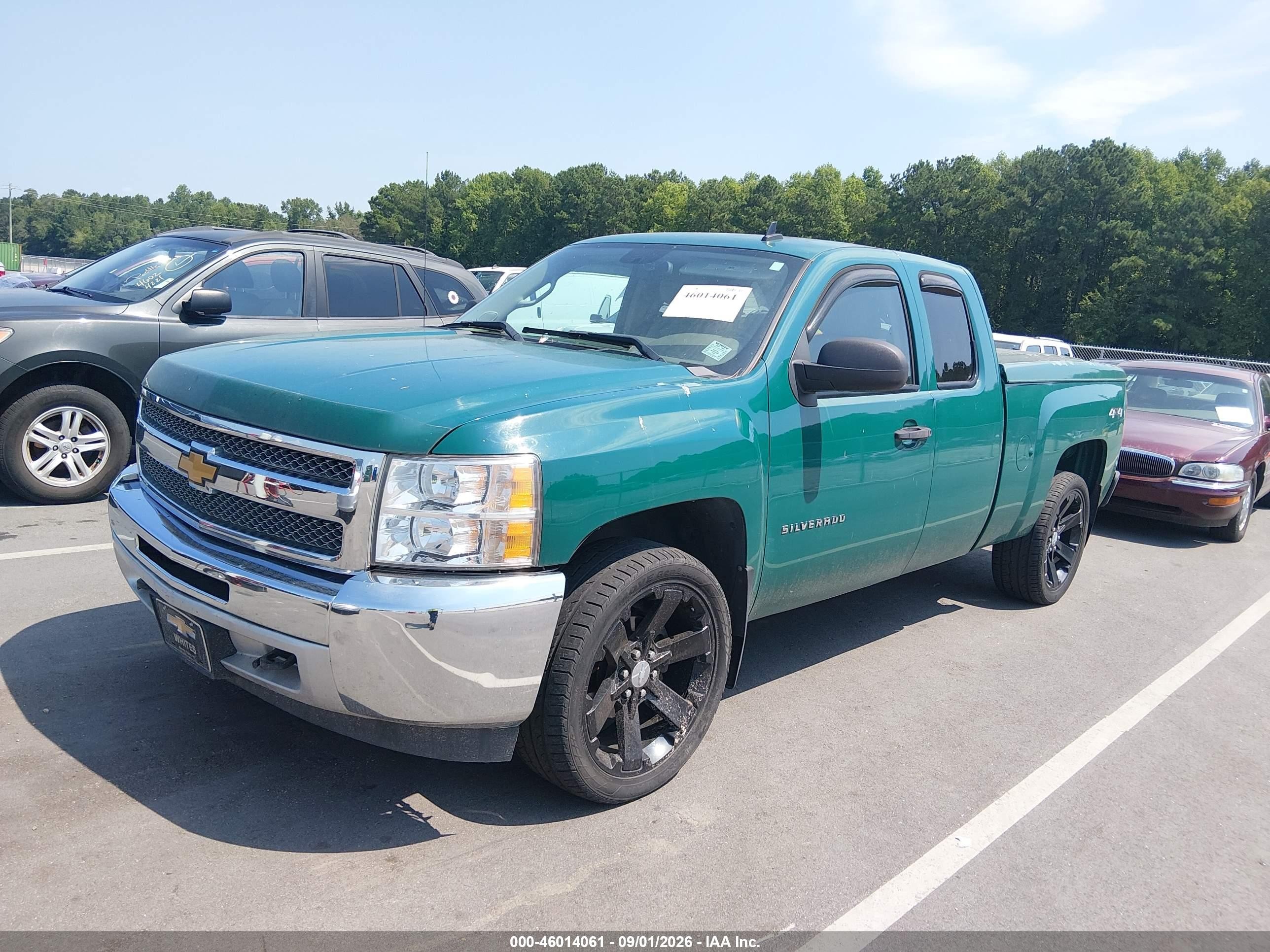 2013 Chevrolet Silverado 1500 Lt Green vin: 1GCRKSE76DZ154071