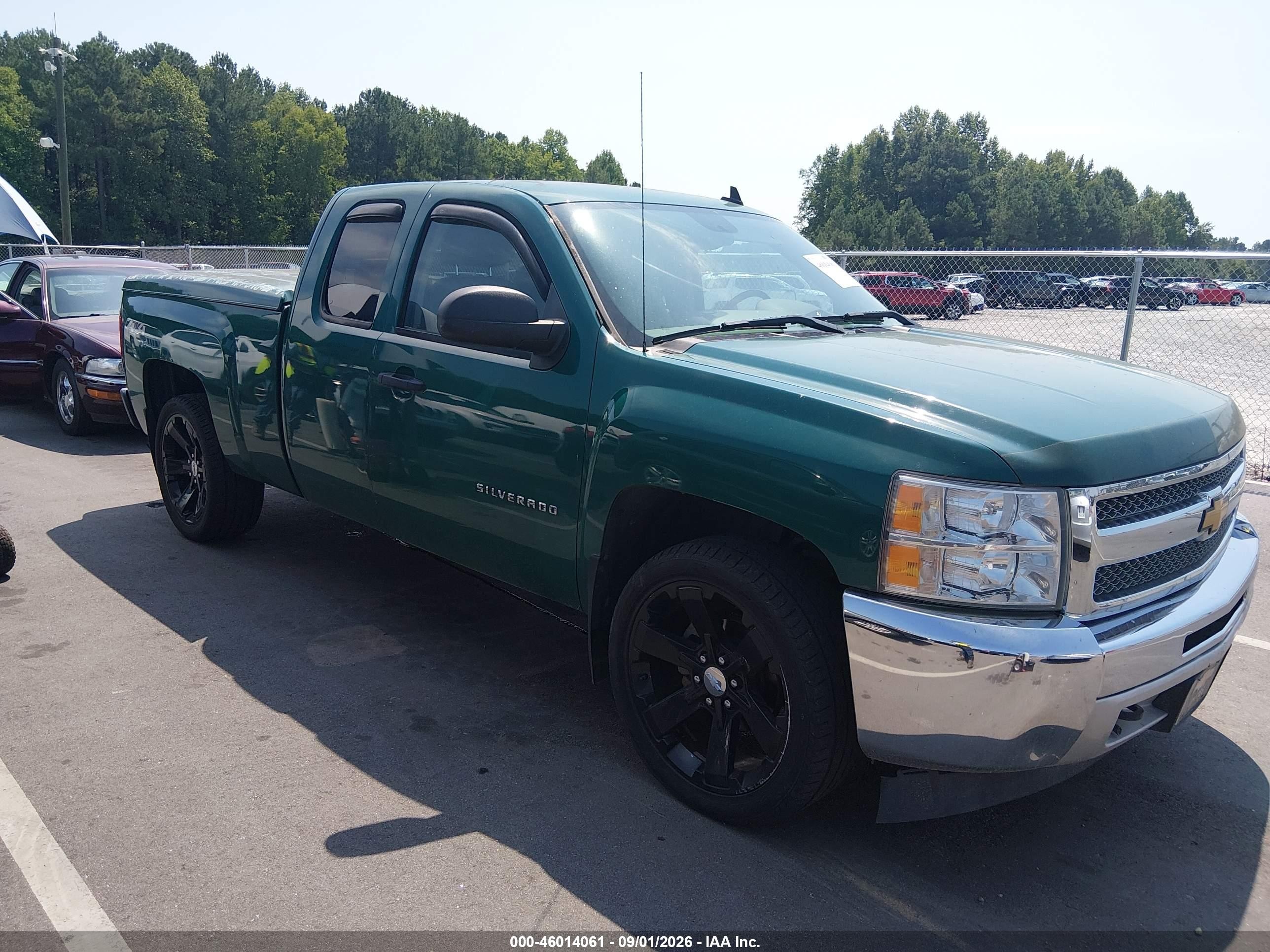 2013 Chevrolet Silverado 1500 Lt Green vin: 1GCRKSE76DZ154071