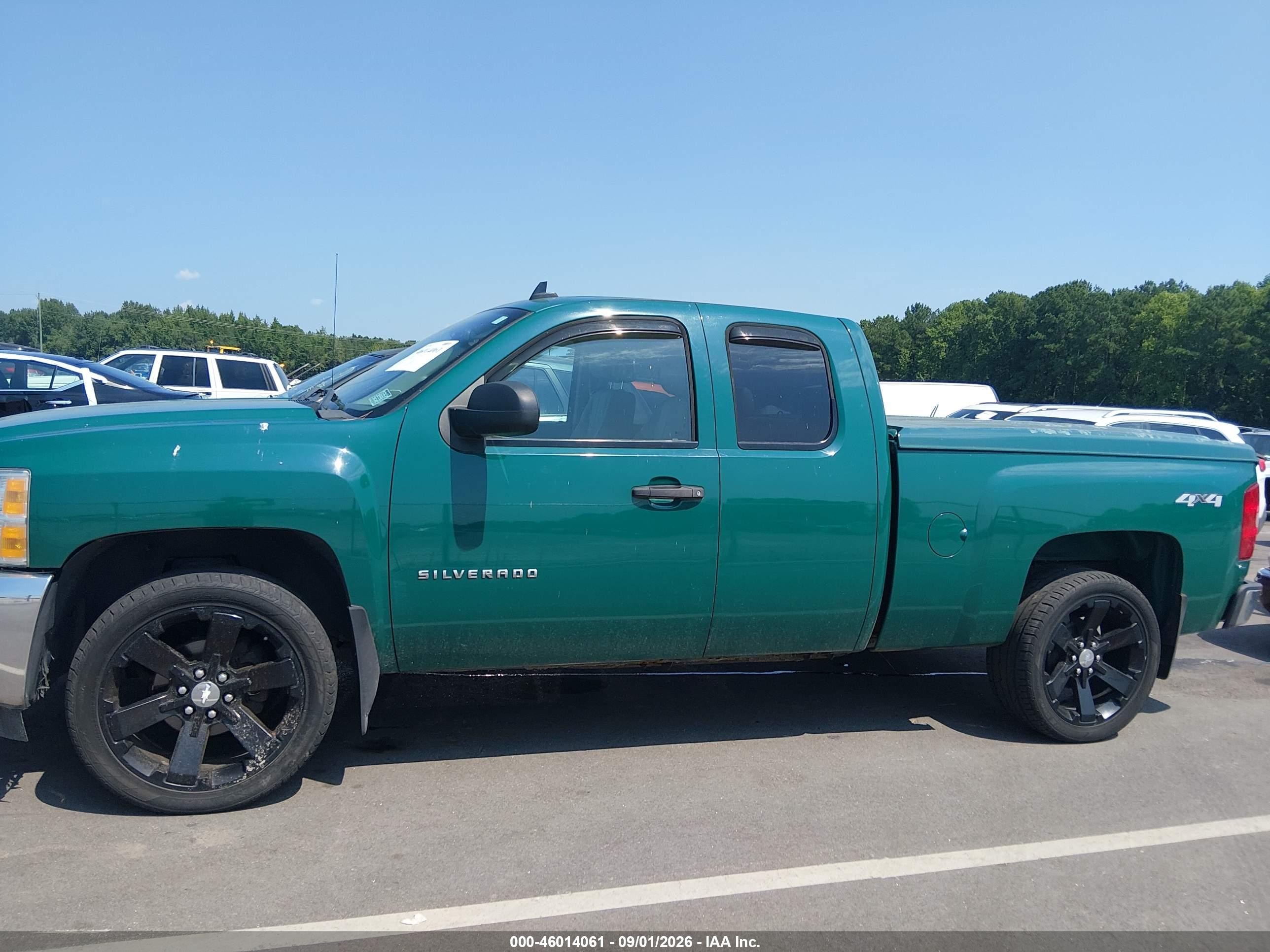 2013 Chevrolet Silverado 1500 Lt Green vin: 1GCRKSE76DZ154071