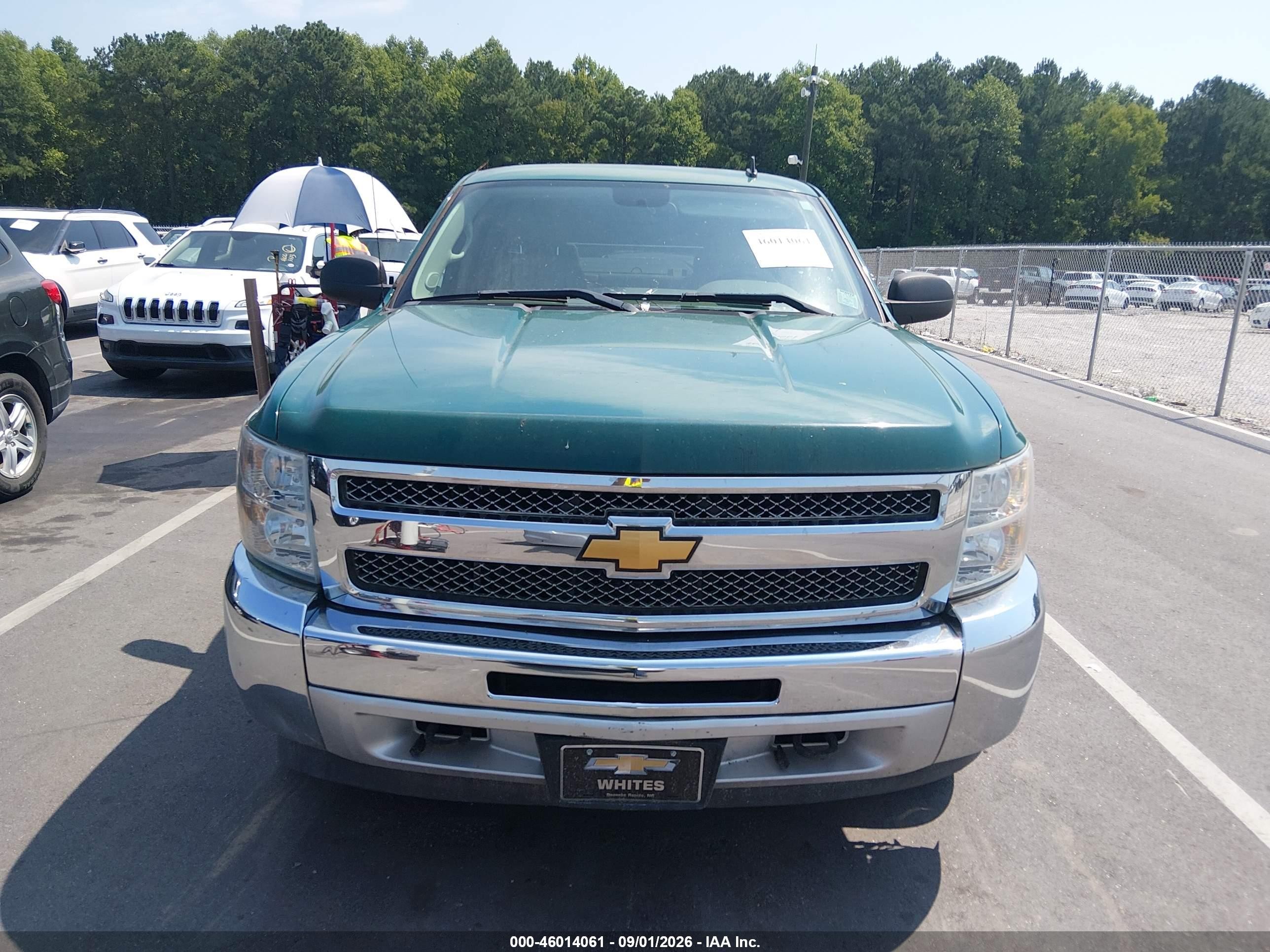 2013 Chevrolet Silverado 1500 Lt Green vin: 1GCRKSE76DZ154071