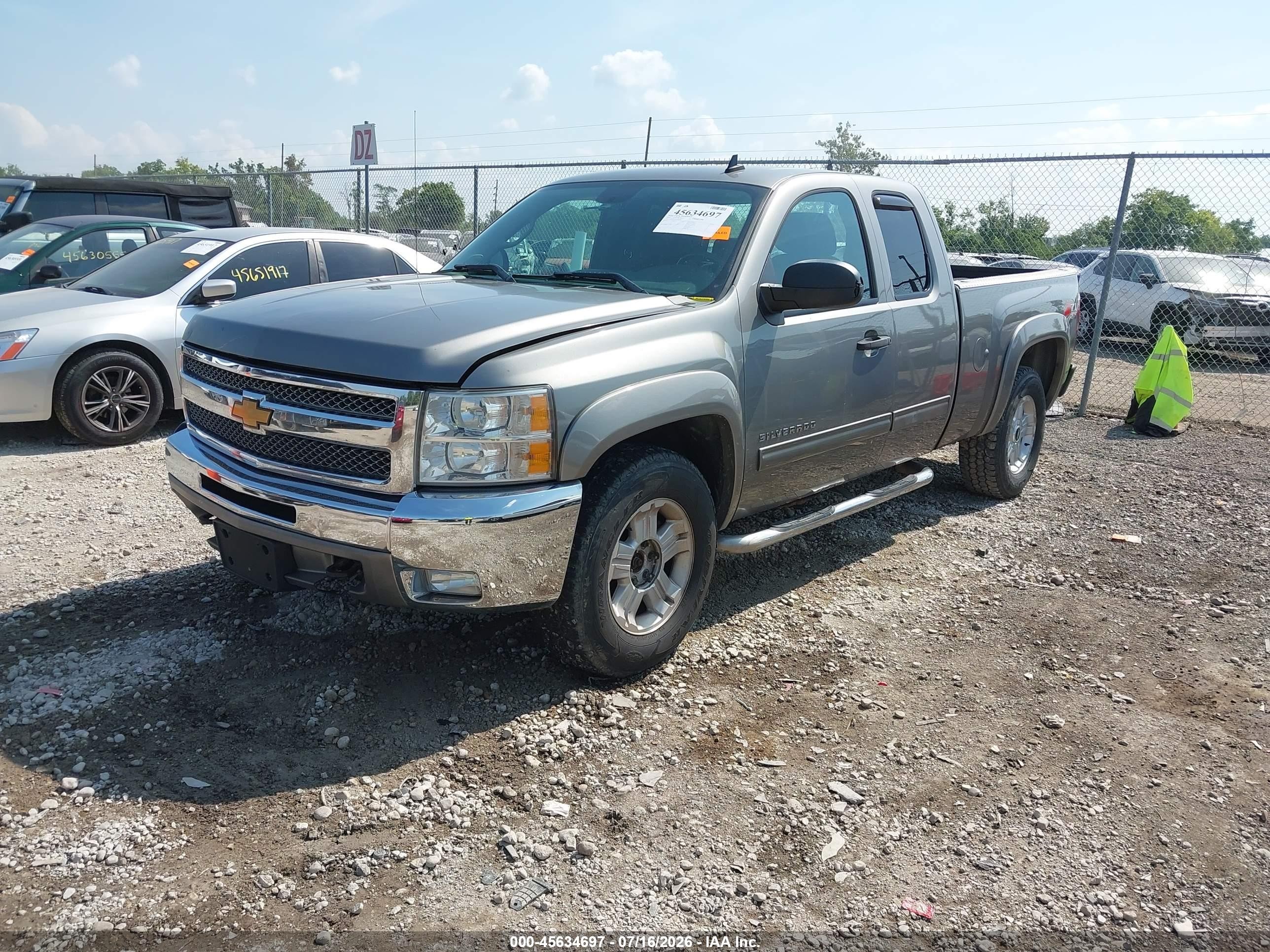 2013 Chevrolet Silverado 1500 Lt Gray vin: 1GCRKSE76DZ387481