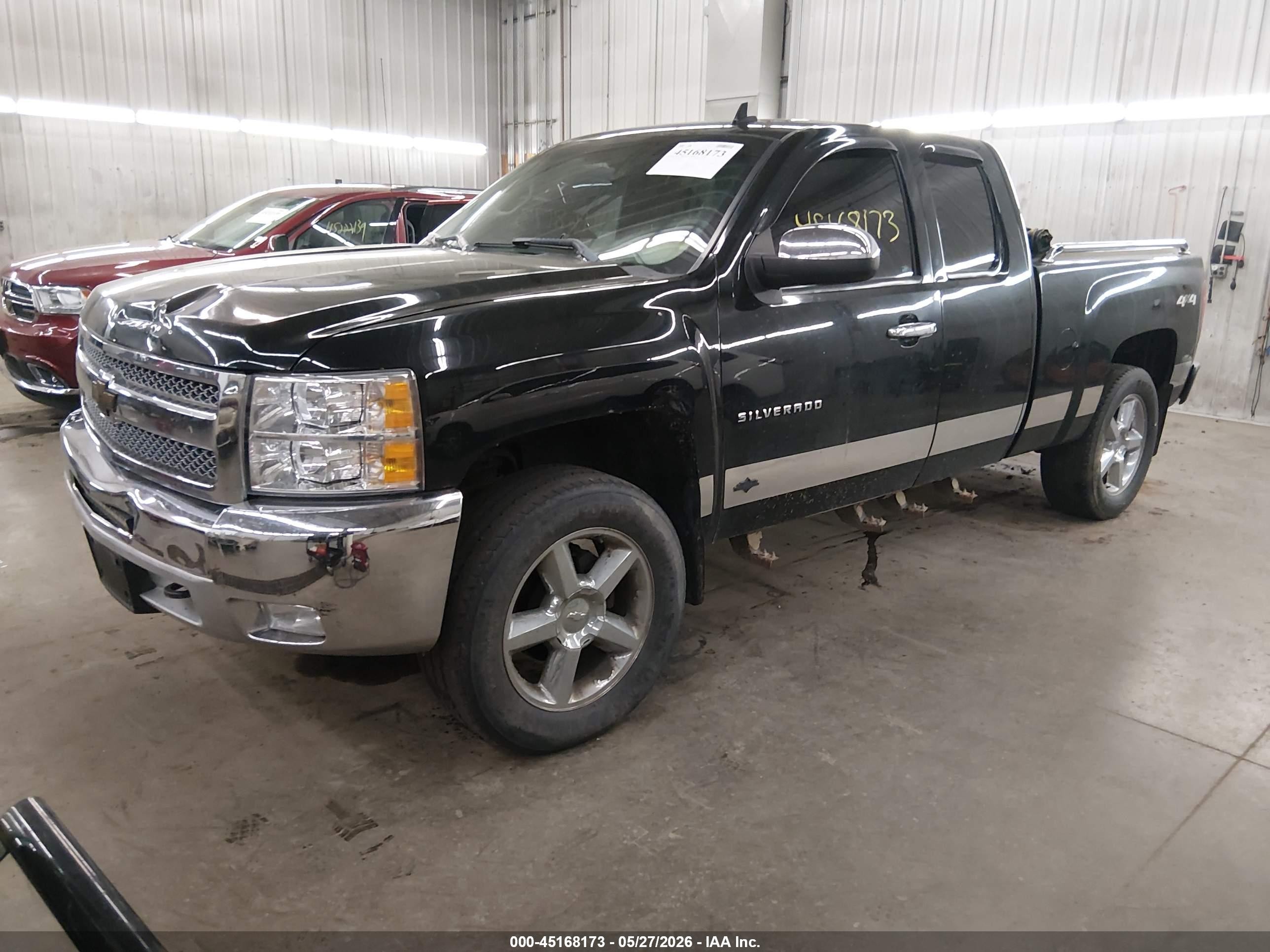 2012 Chevrolet Silverado 1500 Lt Black vin: 1GCRKSE77CZ286612