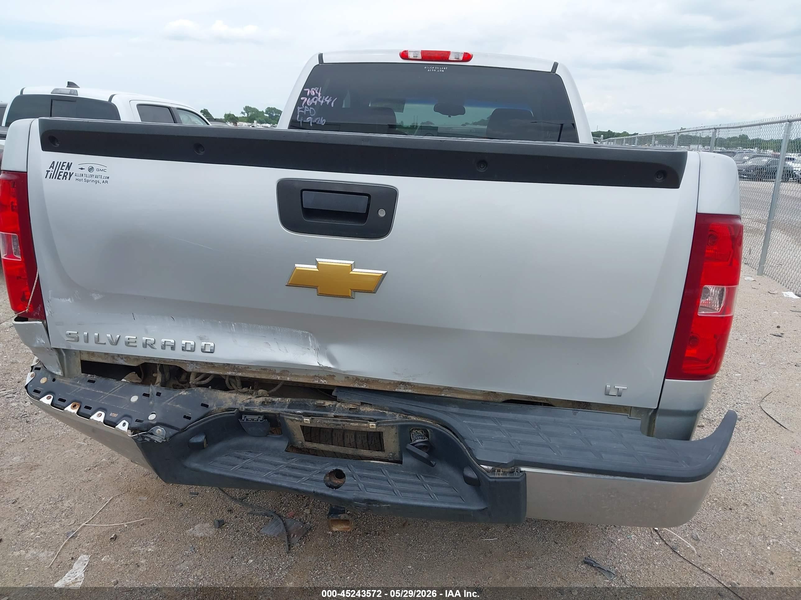 2013 Chevrolet Silverado 1500 Lt Silver vin: 1GCRKSE77DZ353226