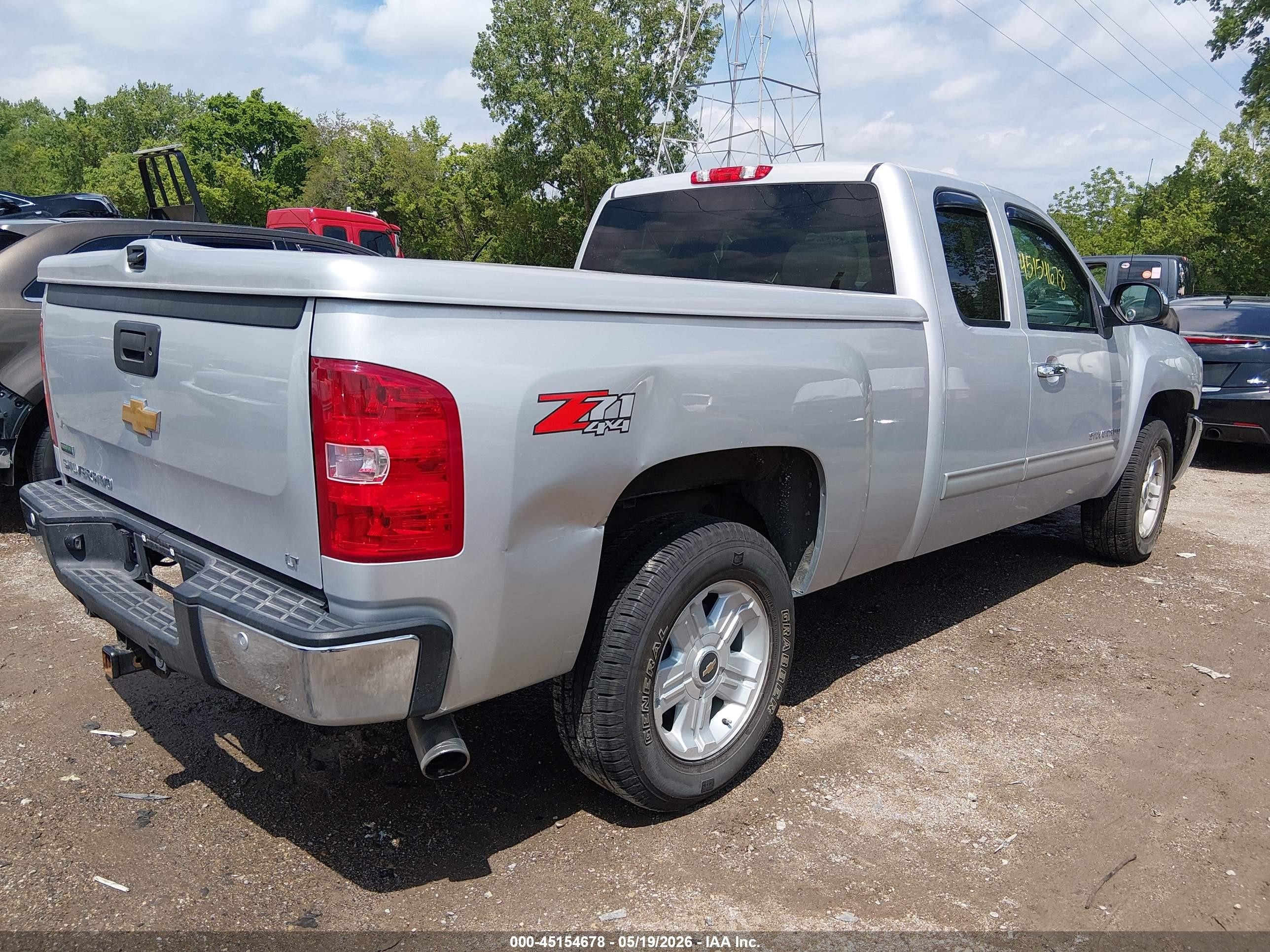 2012 Chevrolet Silverado 1500 Lt Silver vin: 1GCRKSE78CZ299868