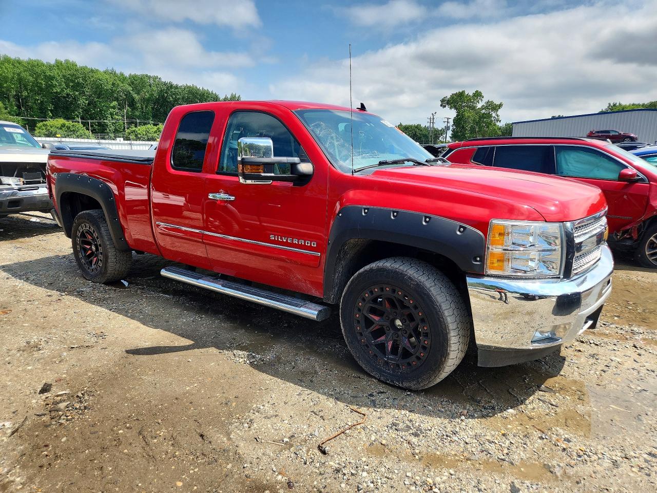 2013 Chevrolet Silverado K1500 Lt Red vin: 1GCRKSE78DZ247495