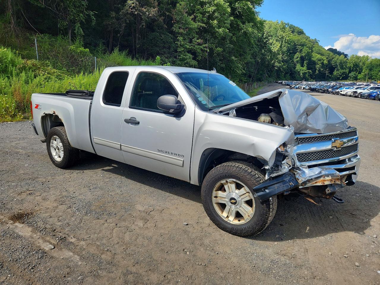 2013 Chevrolet Silverado K1500 Lt Silver vin: 1GCRKSE79DZ128807