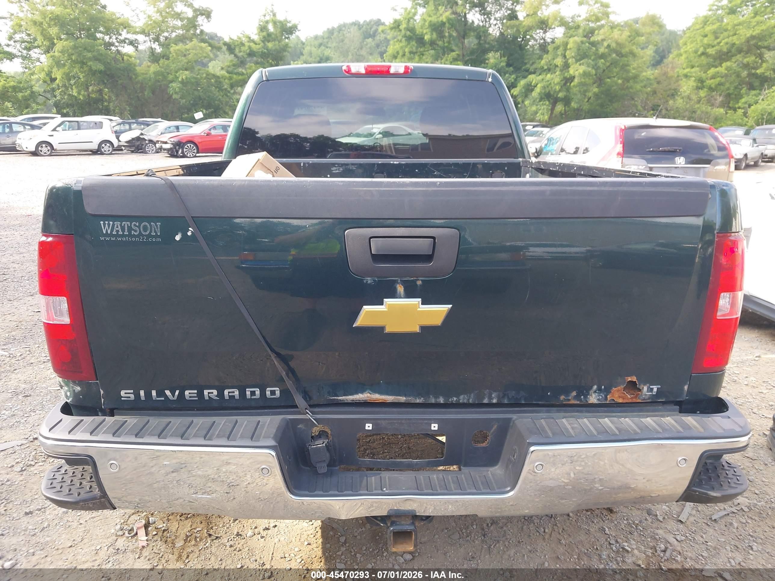 2013 Chevrolet Silverado 1500 Lt Green vin: 1GCRKSE79DZ304867