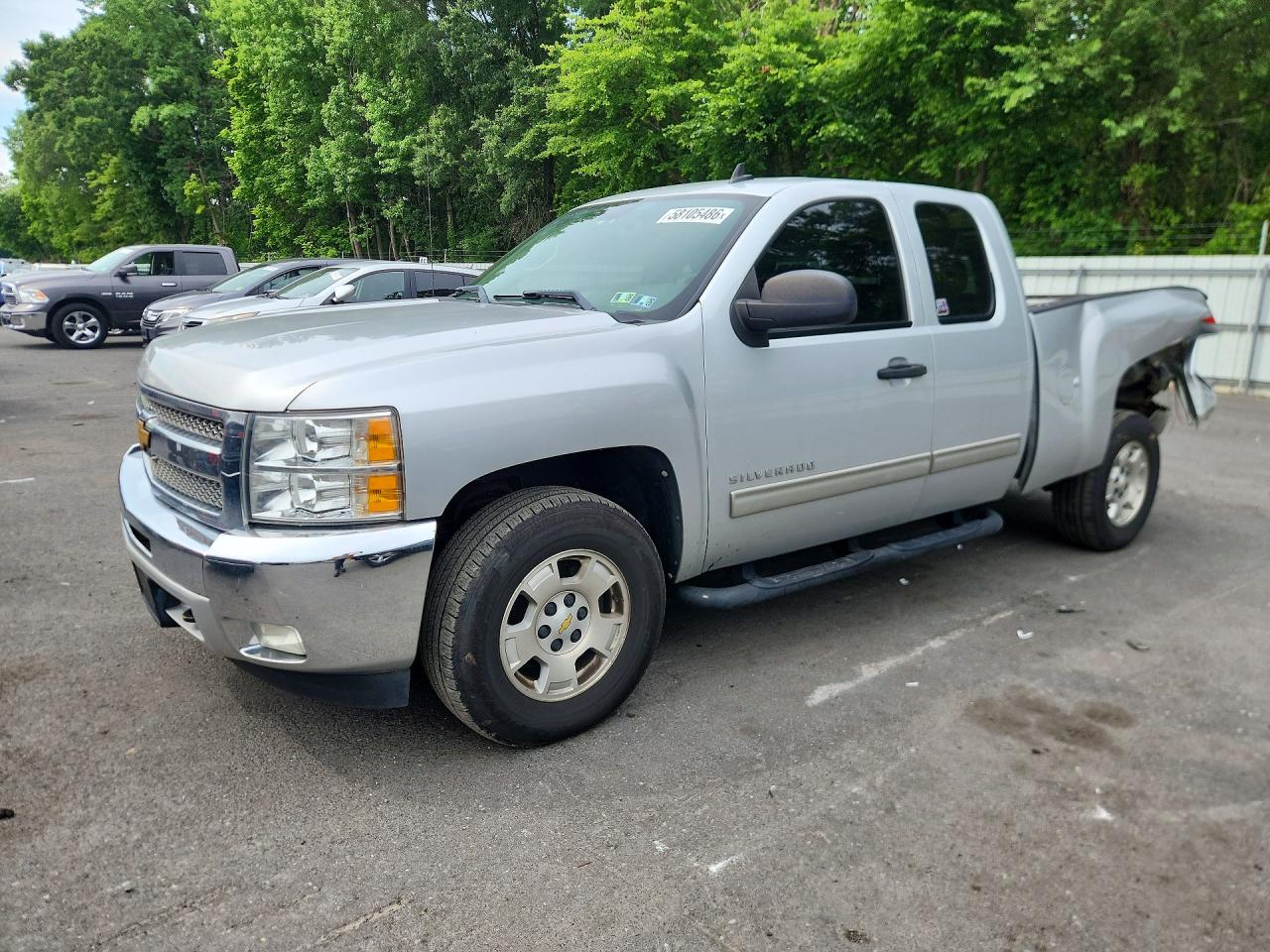 2012 Chevrolet Silverado K1500 Lt Silver vin: 1GCRKSE7XCZ234004