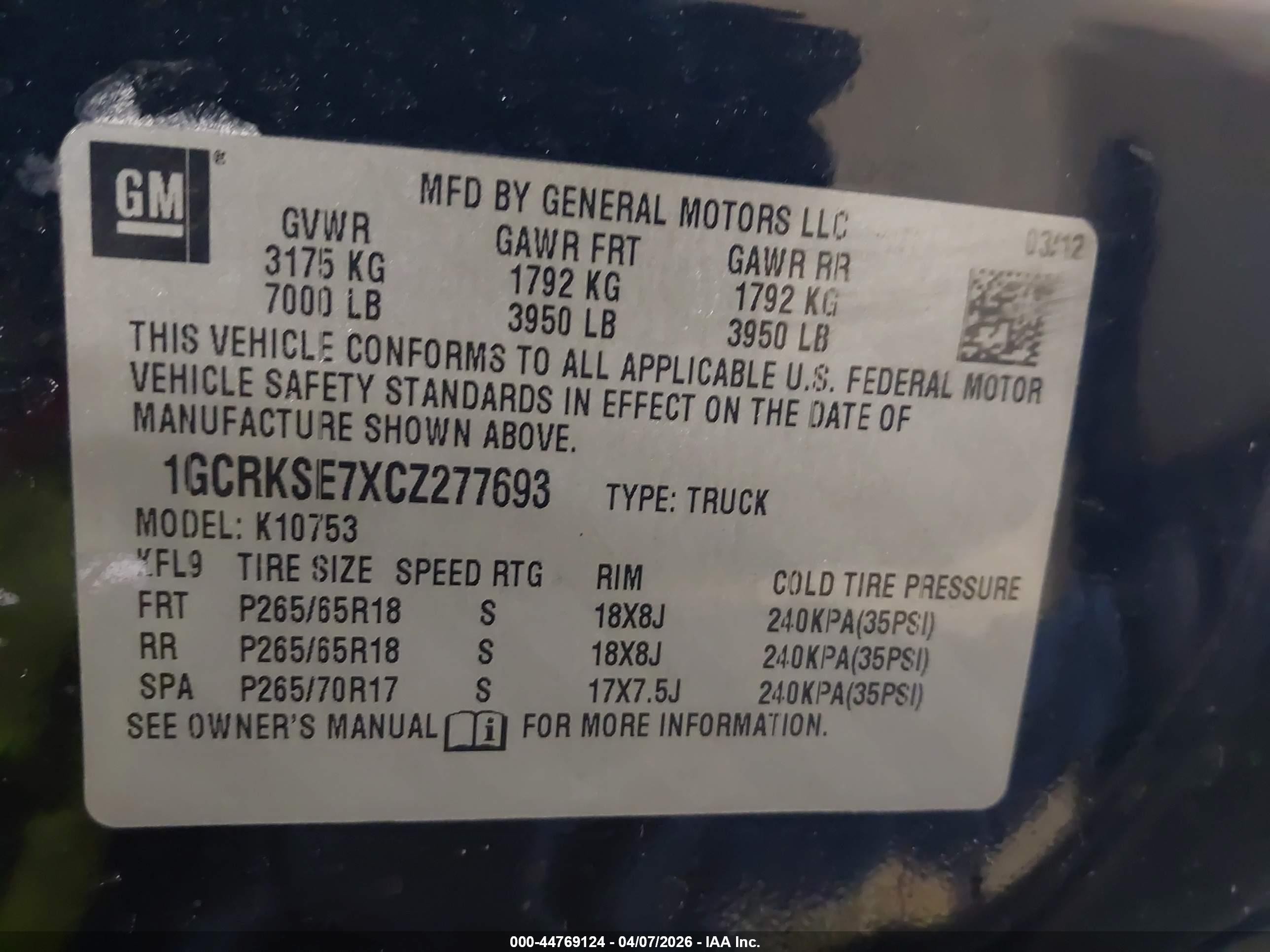 2012 Chevrolet Silverado 1500 Lt Black vin: 1GCRKSE7XCZ277693
