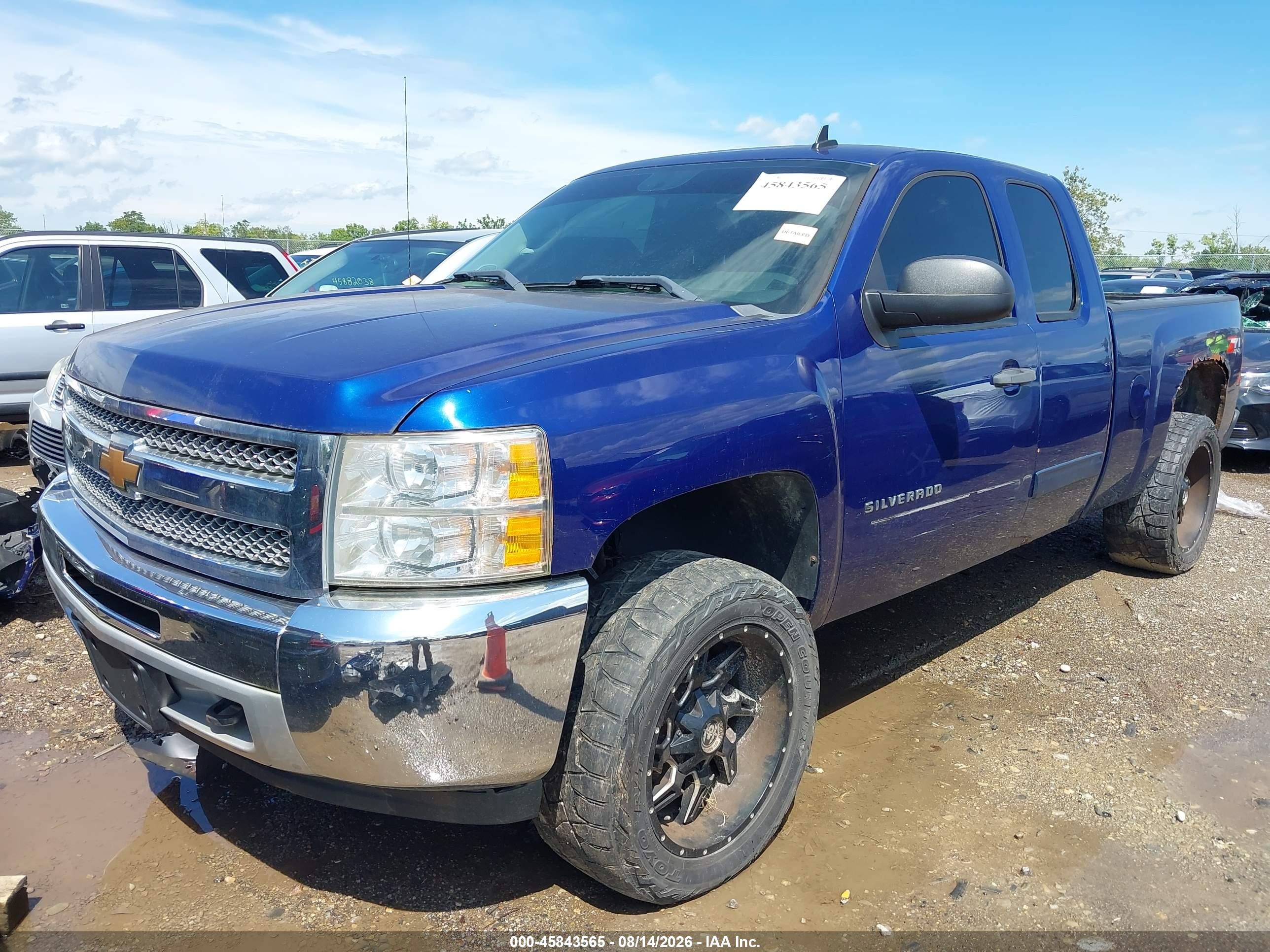 2013 Chevrolet Silverado 1500 Lt Синий vin: 1GCRKSE7XDZ170239