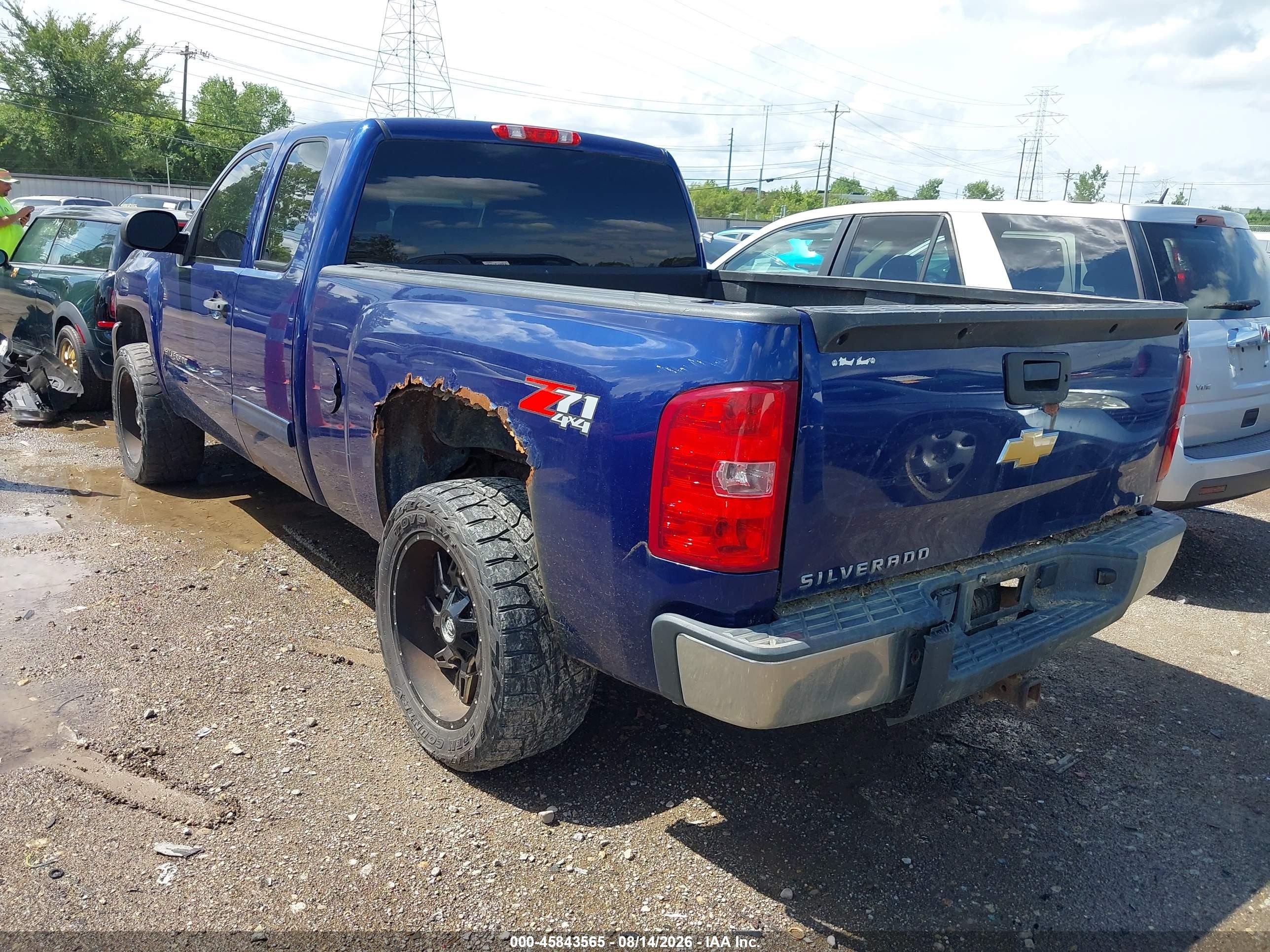 2013 Chevrolet Silverado 1500 Lt Синий vin: 1GCRKSE7XDZ170239