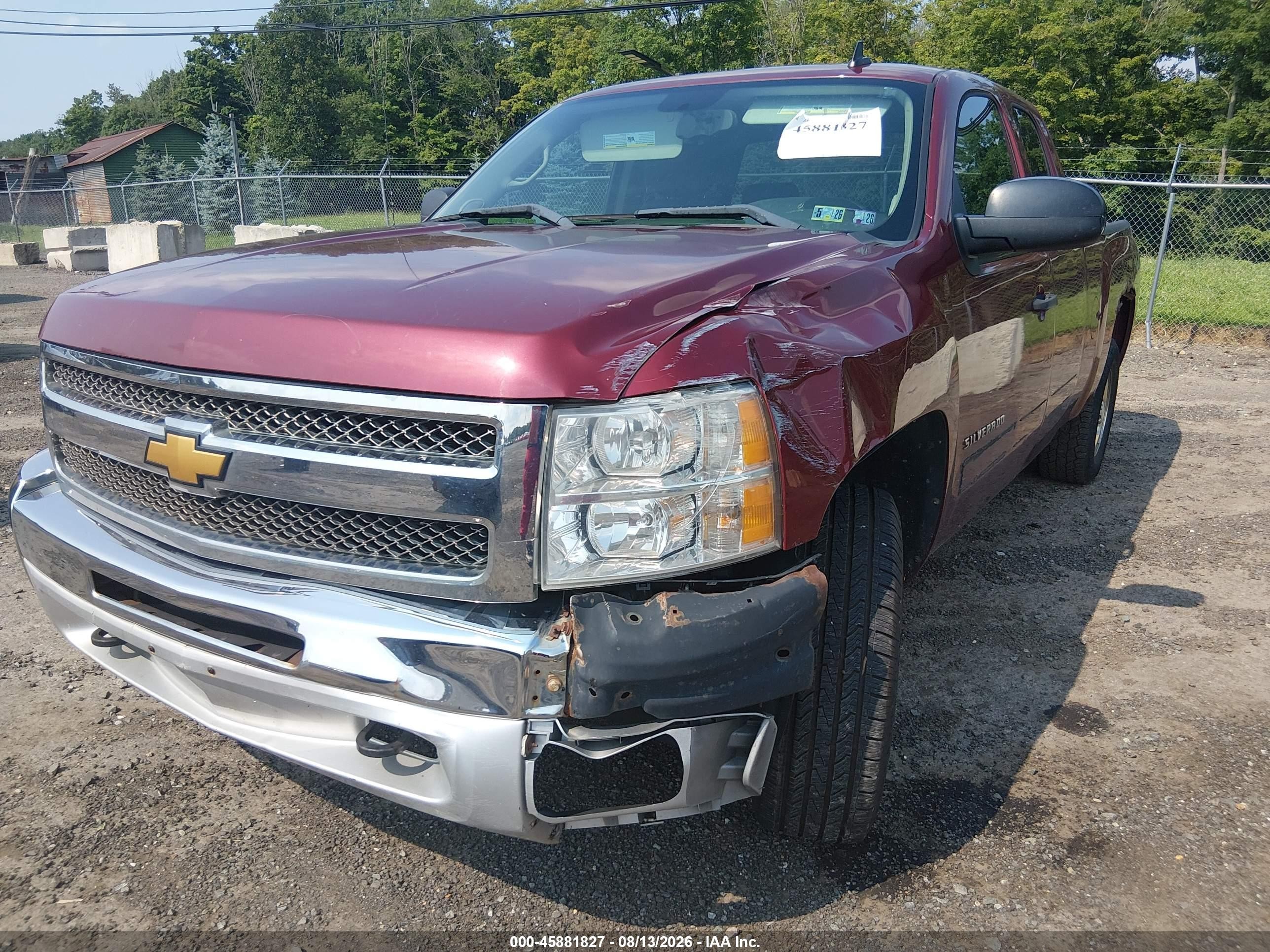 2013 Chevrolet Silverado 1500 Lt Red vin: 1GCRKSEA0DZ242531