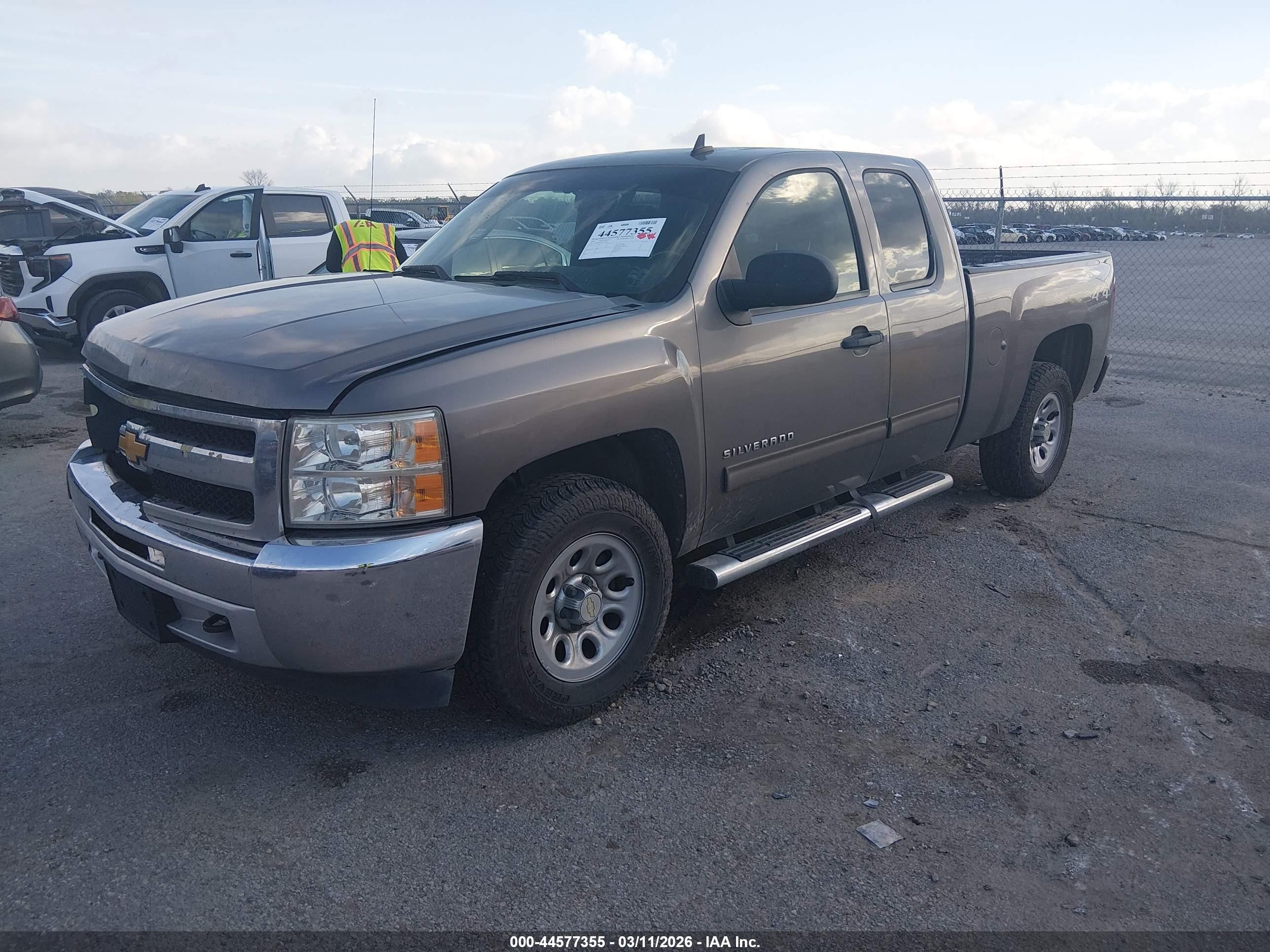 2012 Chevrolet Silverado 1500 Lt Gray vin: 1GCRKSEA2CZ259023