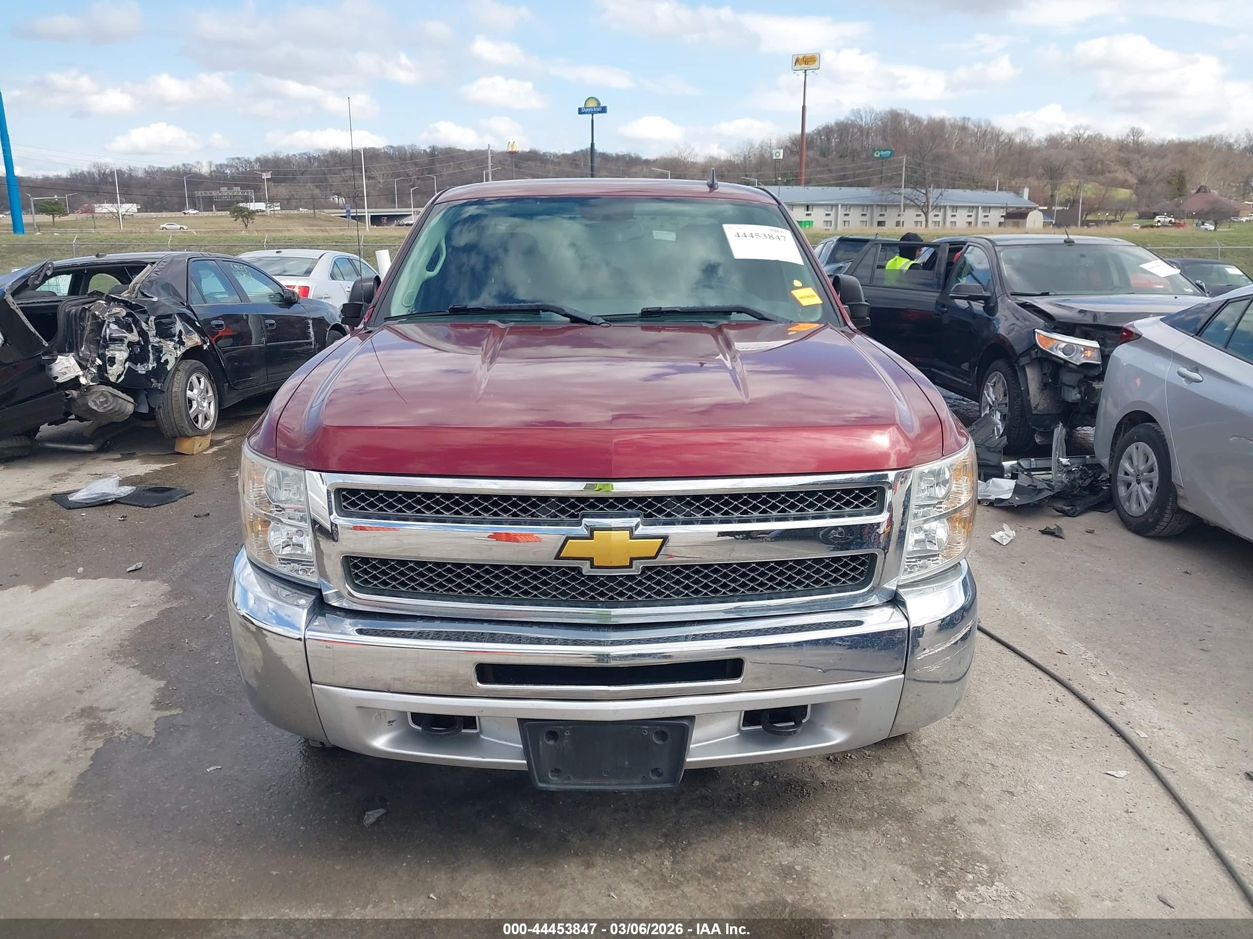 2013 Chevrolet Silverado 1500 Lt Burgundy vin: 1GCRKSEA6DZ309312