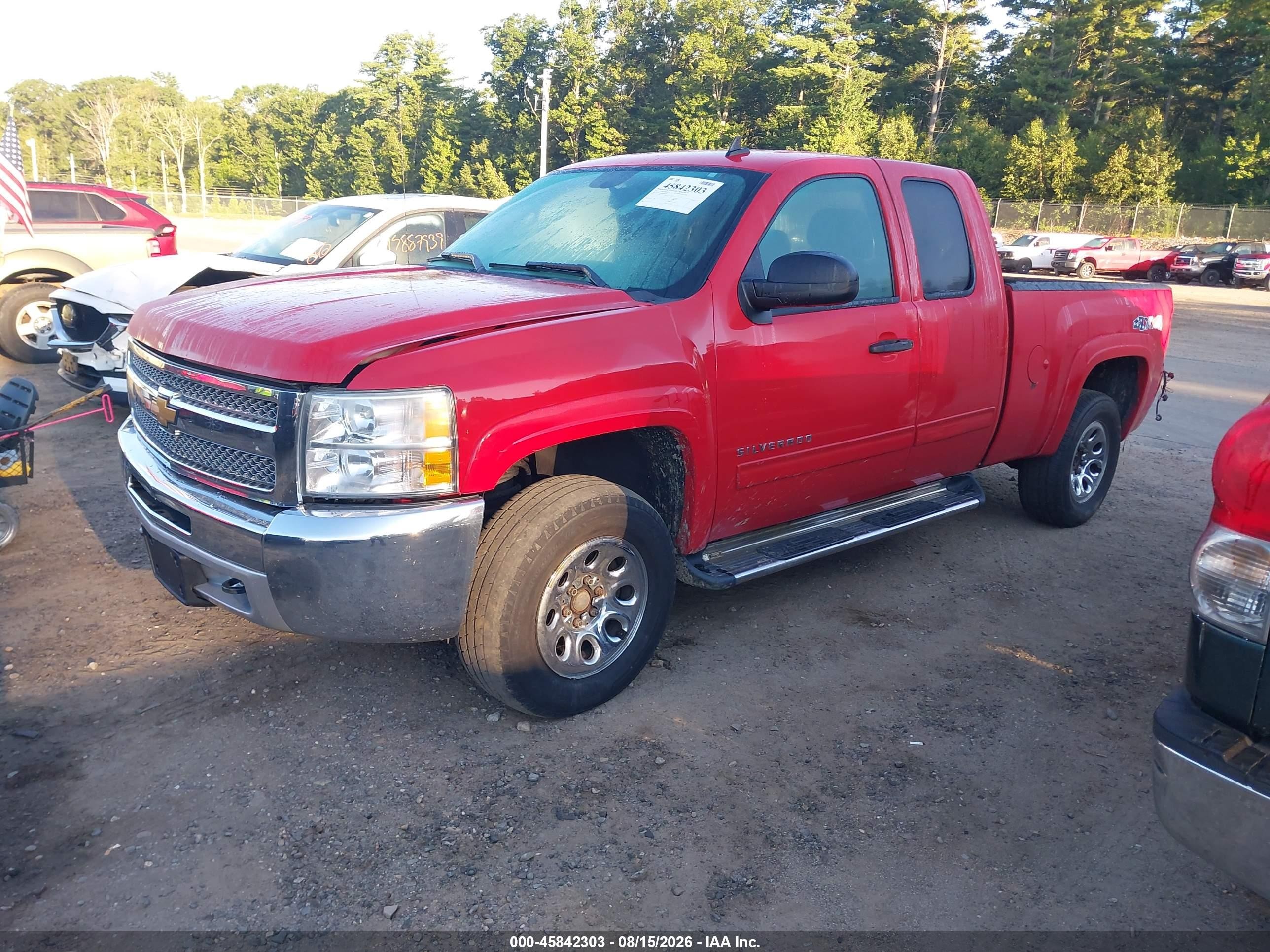 2012 Chevrolet Silverado 1500 Lt Red vin: 1GCRKSEA8CZ236121